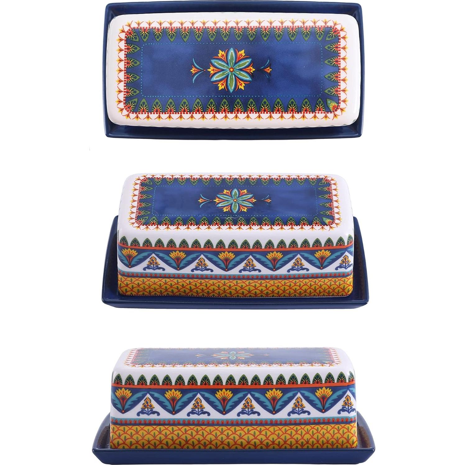 Plato de Mantequilla Bico Havana Cerámica con Tapa 0.55 kg