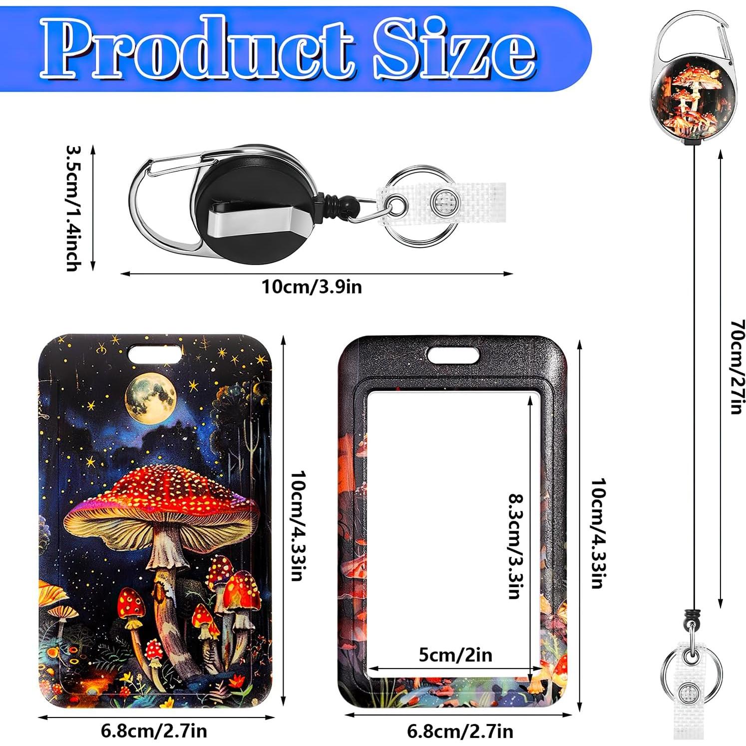 Portatarjetas Retráctiles BESARME 2 Pack con Clip y Soporte ID