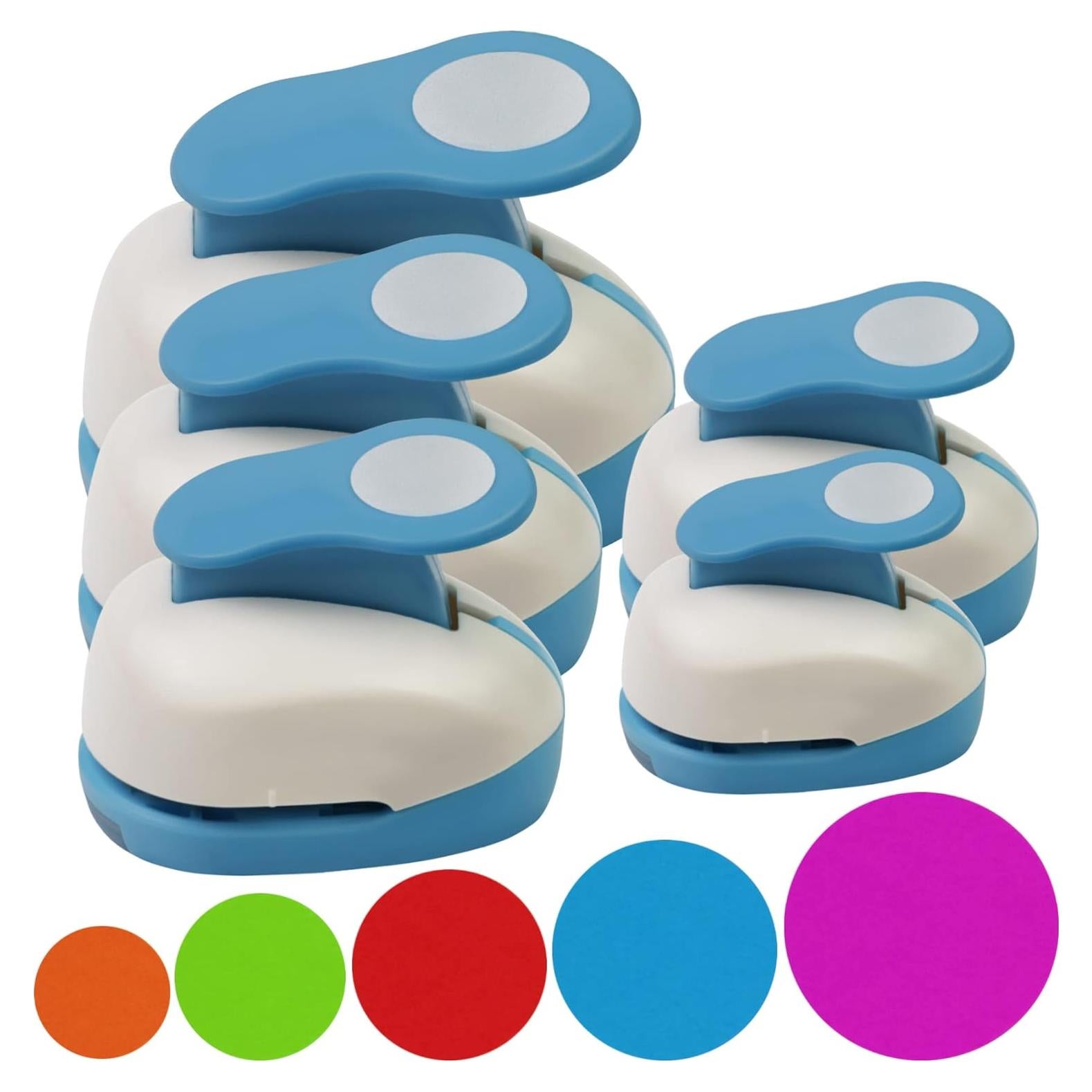 Set de 5 Perforadoras de Papel Circulares ECOHU - 0.76 a 5.08 cm