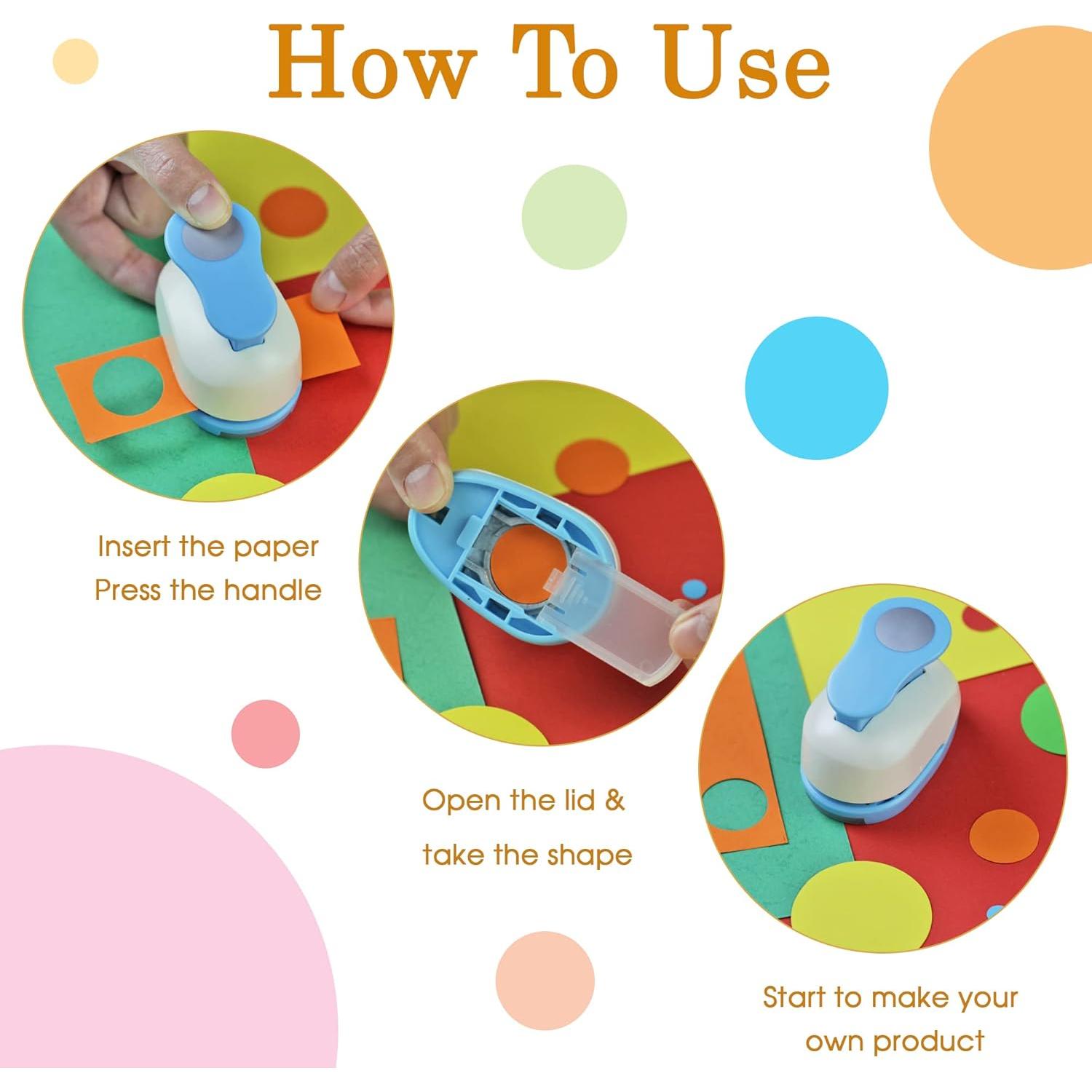 Set de 5 Perforadoras de Papel Circulares ECOHU - 0.76 a 5.08 cm