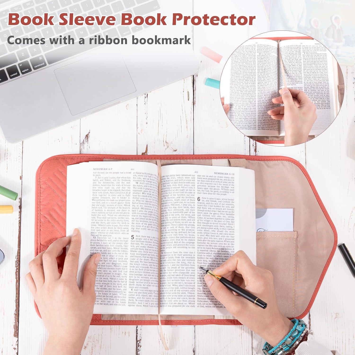 Cubierta de Libro Reutilizable Aplufine Rosa con Cierre Magnético