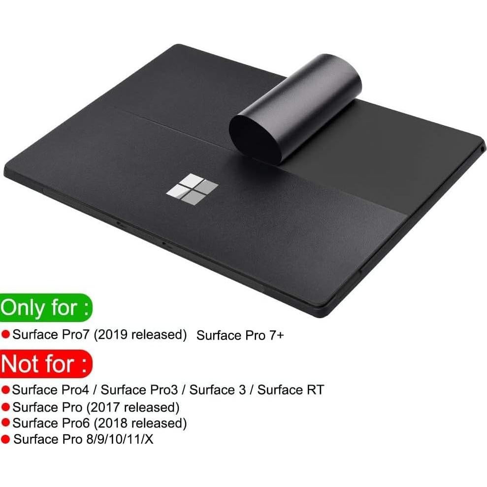 Pegatina Vinilo Ultra Fina XISICIAO para Surface Pro 7 12.3" Negro