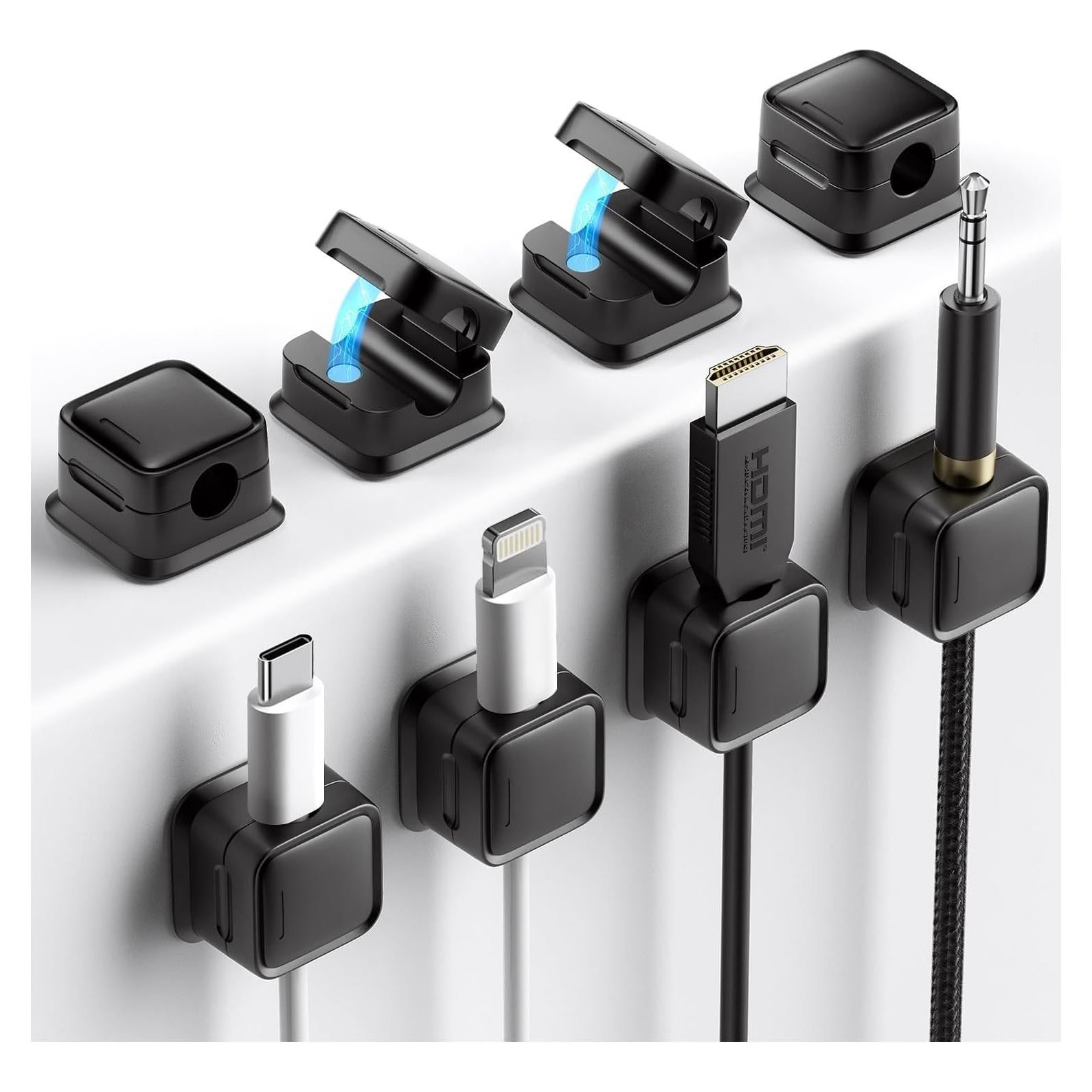 Organizador de Cables Magnético 8 Pack Each Cool - Clips Adhesivos