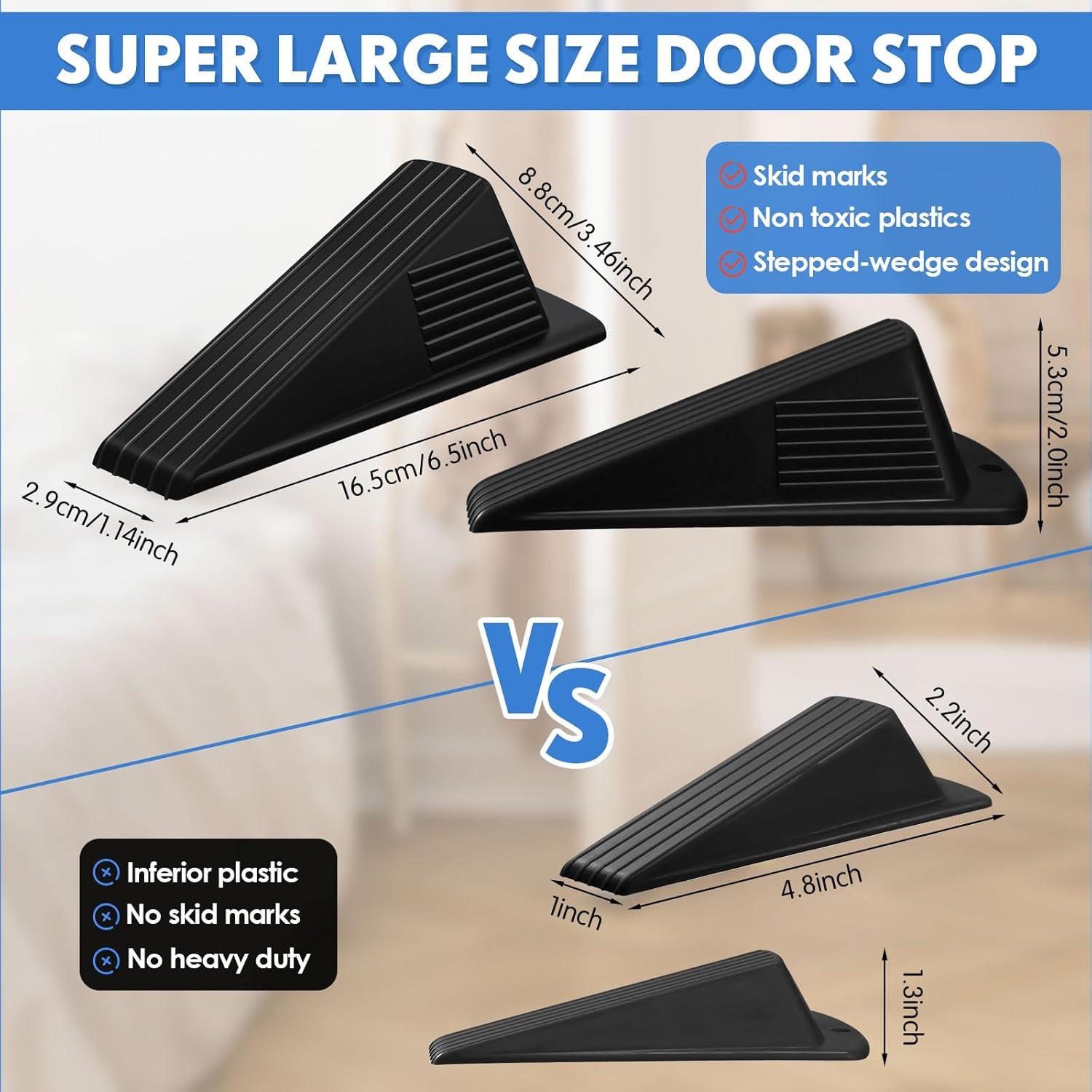 Topes de Puerta Jumbo Frienda 2 Pcs Goma Antideslizante 5.08cm