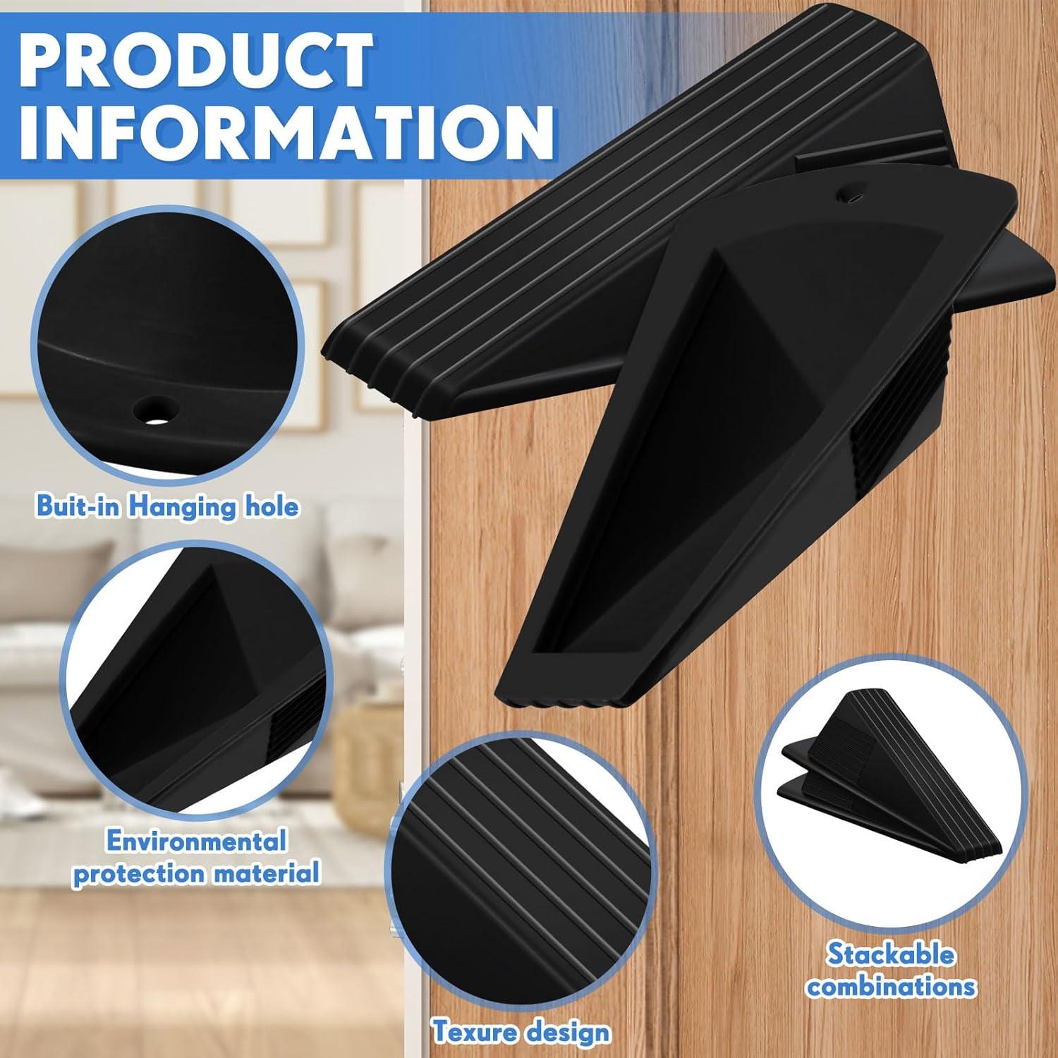 Topes de Puerta Jumbo Frienda 2 Pcs Goma Antideslizante 5.08cm