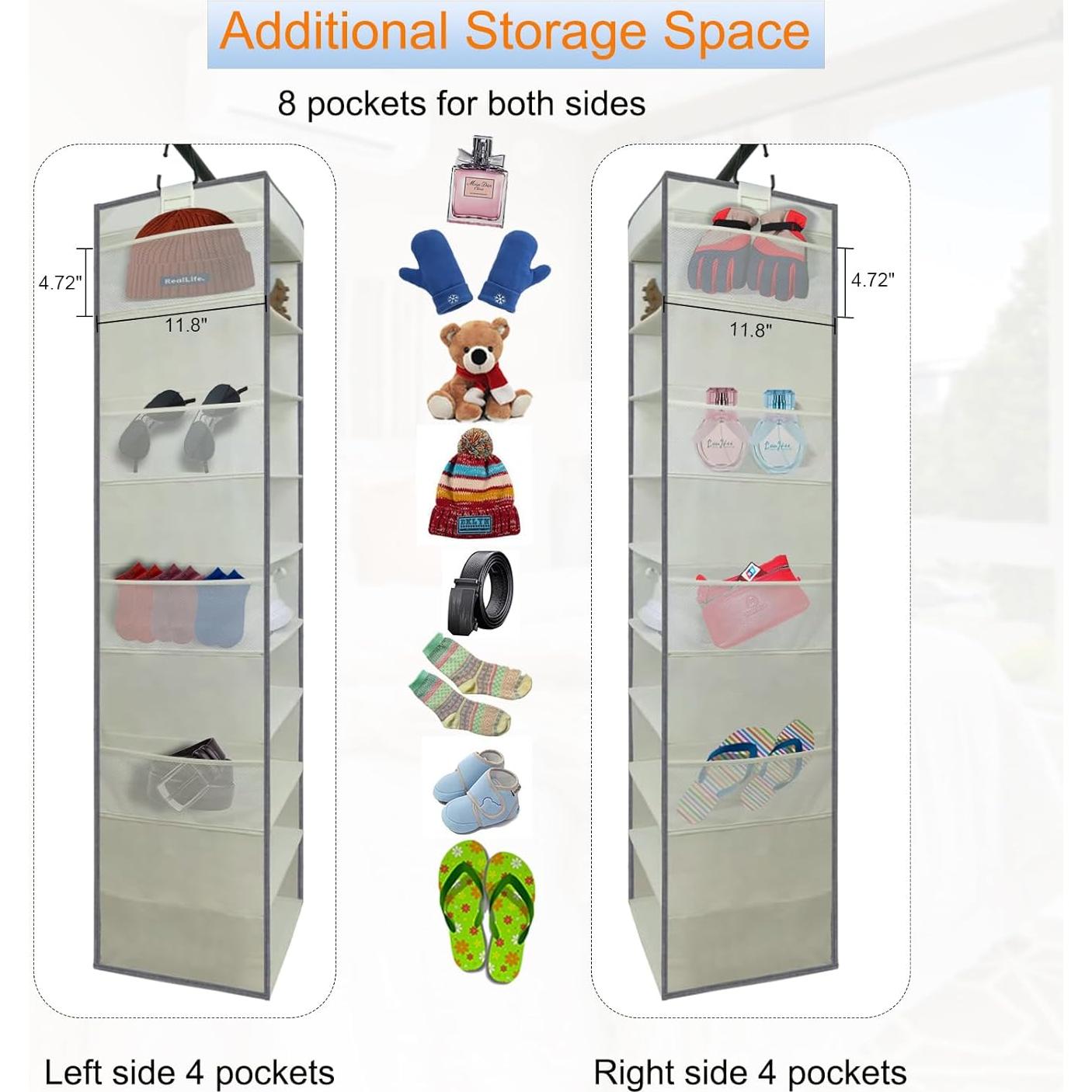 Organizador Colgante de Zapatos Roomtalk Beige 2 Paquete 10 Estantes