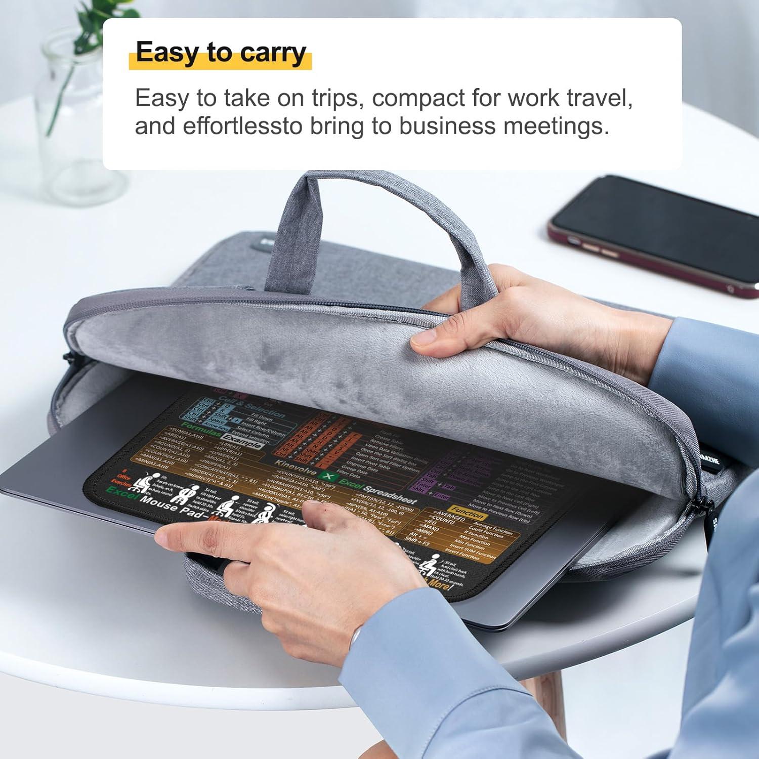 Alfombrilla de Ratón Kinevolve con Atajos de Excel 30x25cm