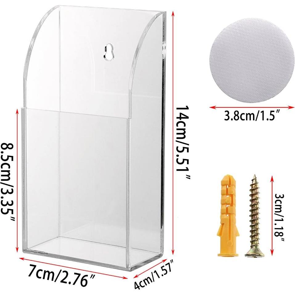 Soporte de Control Remoto Hipiwe Acrílico Transparente 1 Compartimento