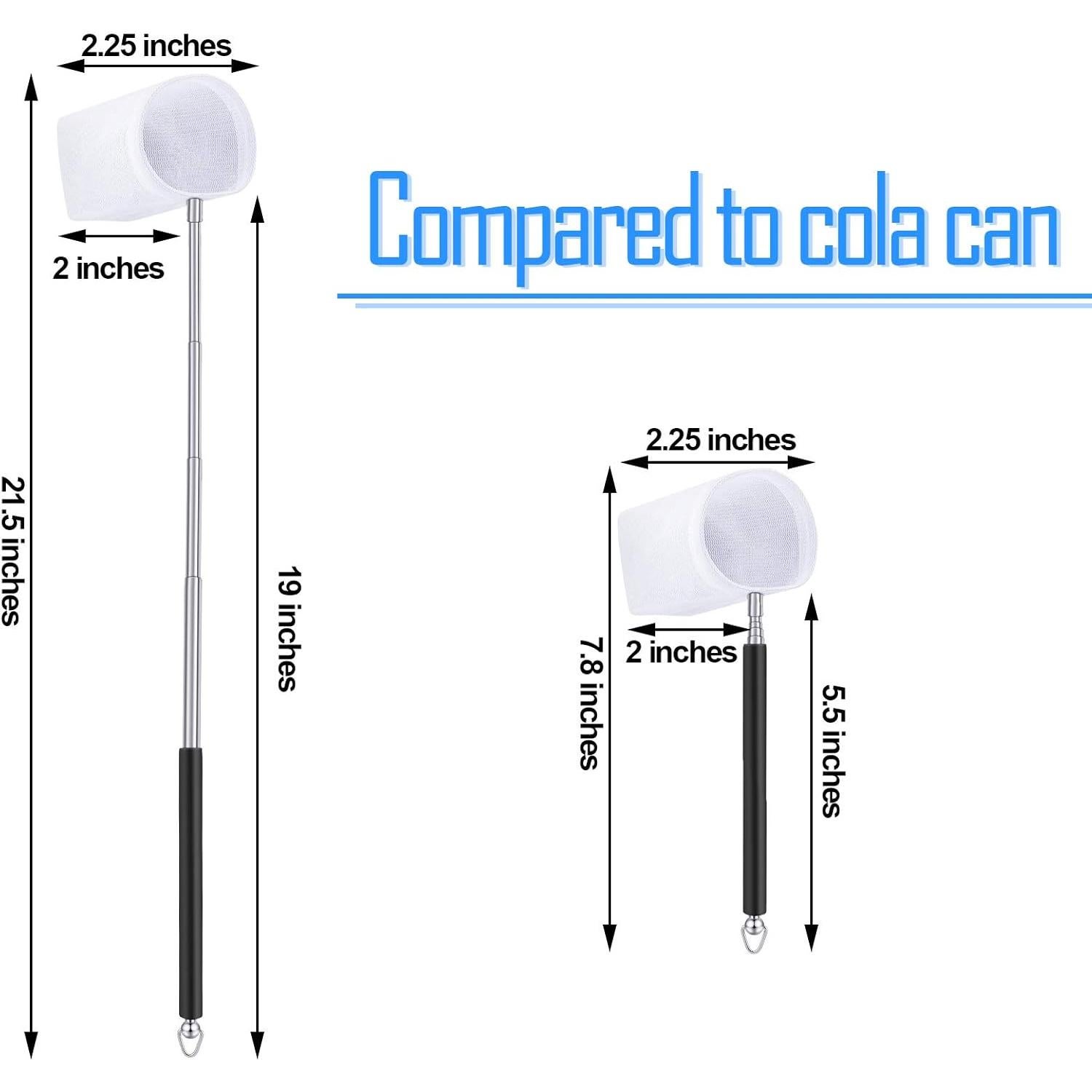 Red de Acuario para Camarones Sumind - 2 Piezas con Mango Extensible