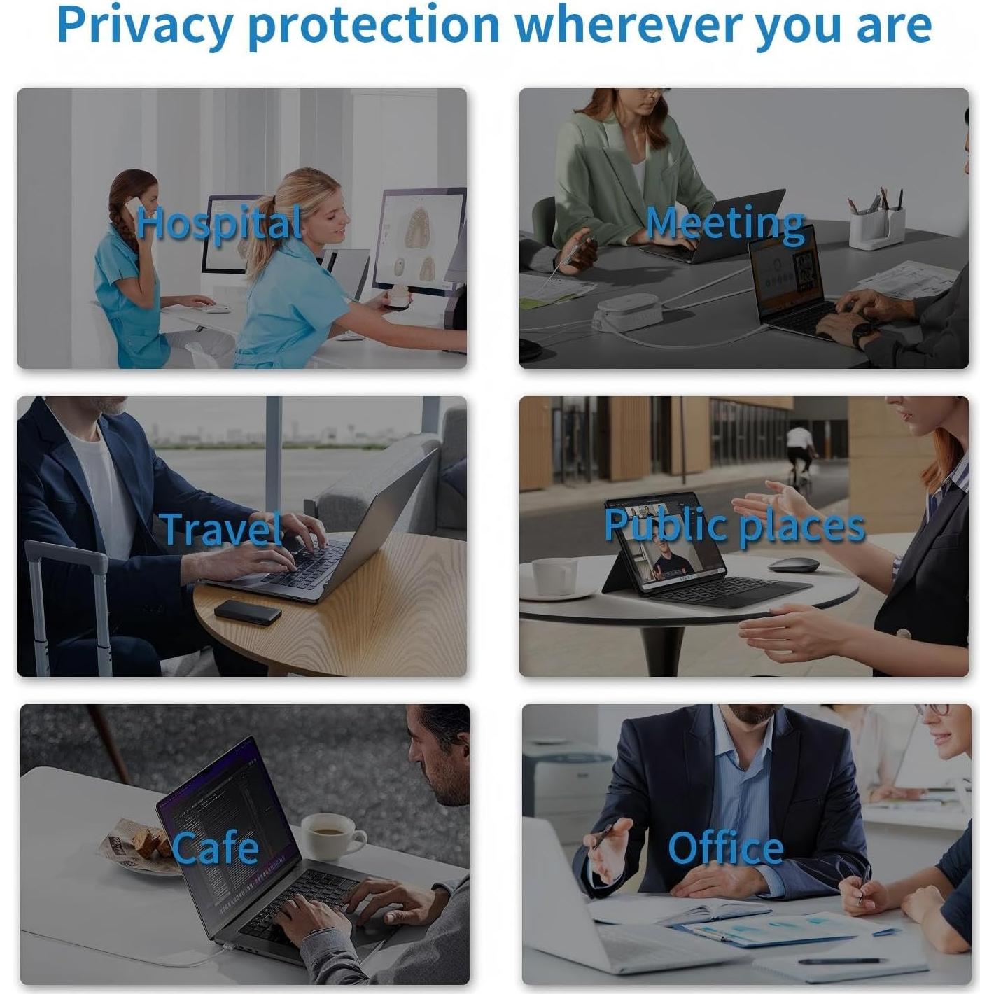Filtro de Pantalla Privada JiSiTeCai 360° para MacBook 13"