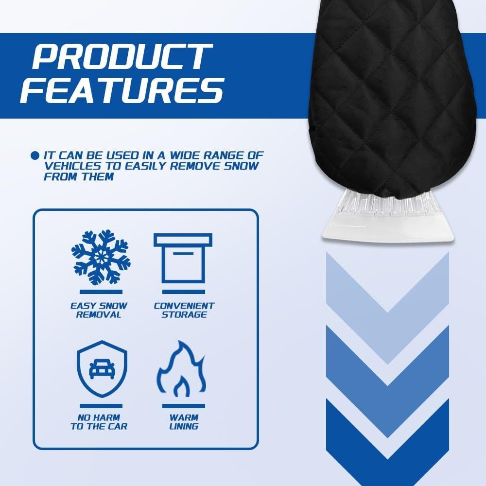 Raspador de Hielo con Guante Kutyun 38x18cm Impermeable