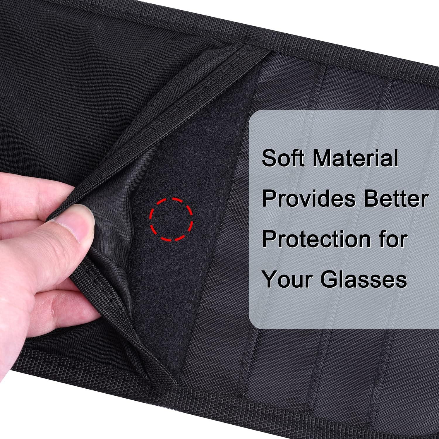 Organizador de Visera de Coche Wisdompro - Soporte para Gafas y CDs