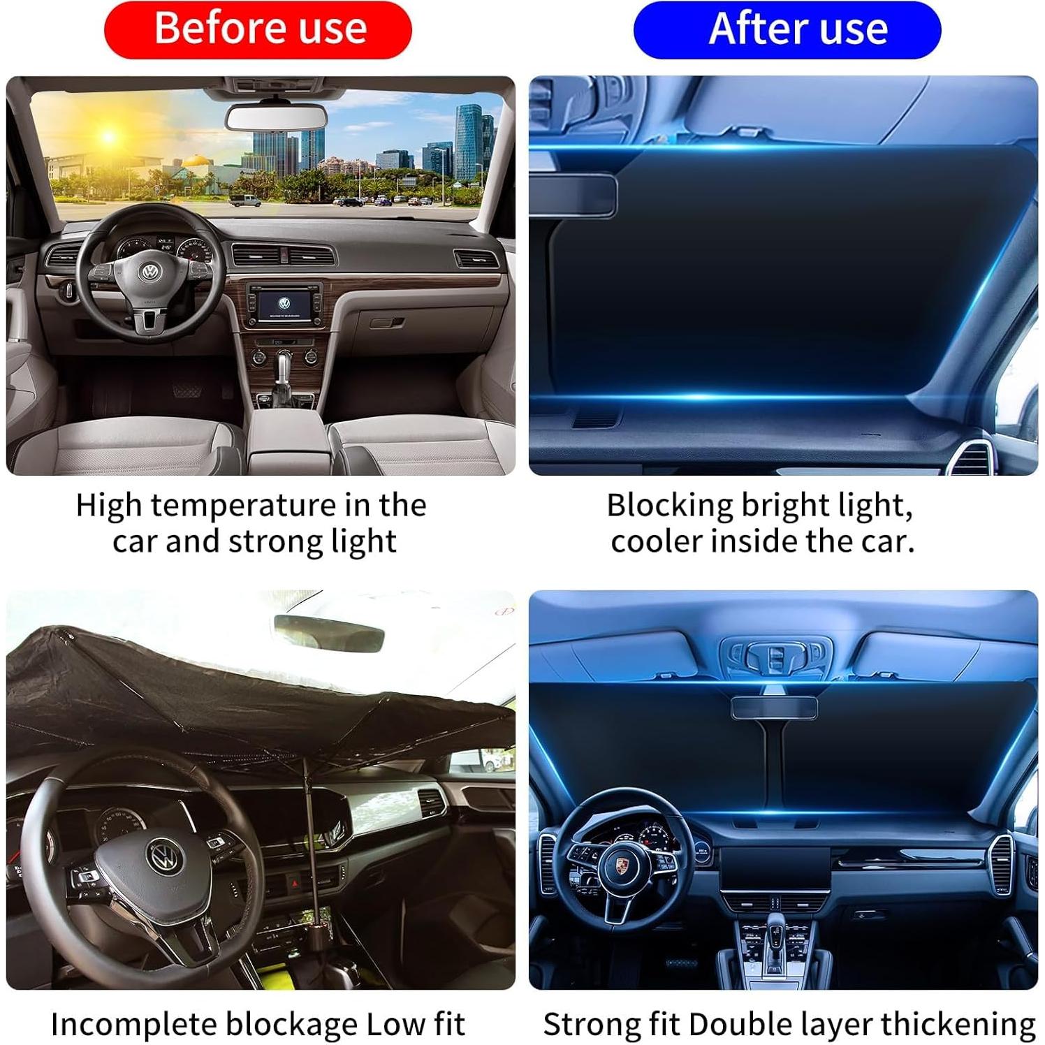 Parasoles para Parabrisas COFSODI 142x76 cm Doble Capa UV