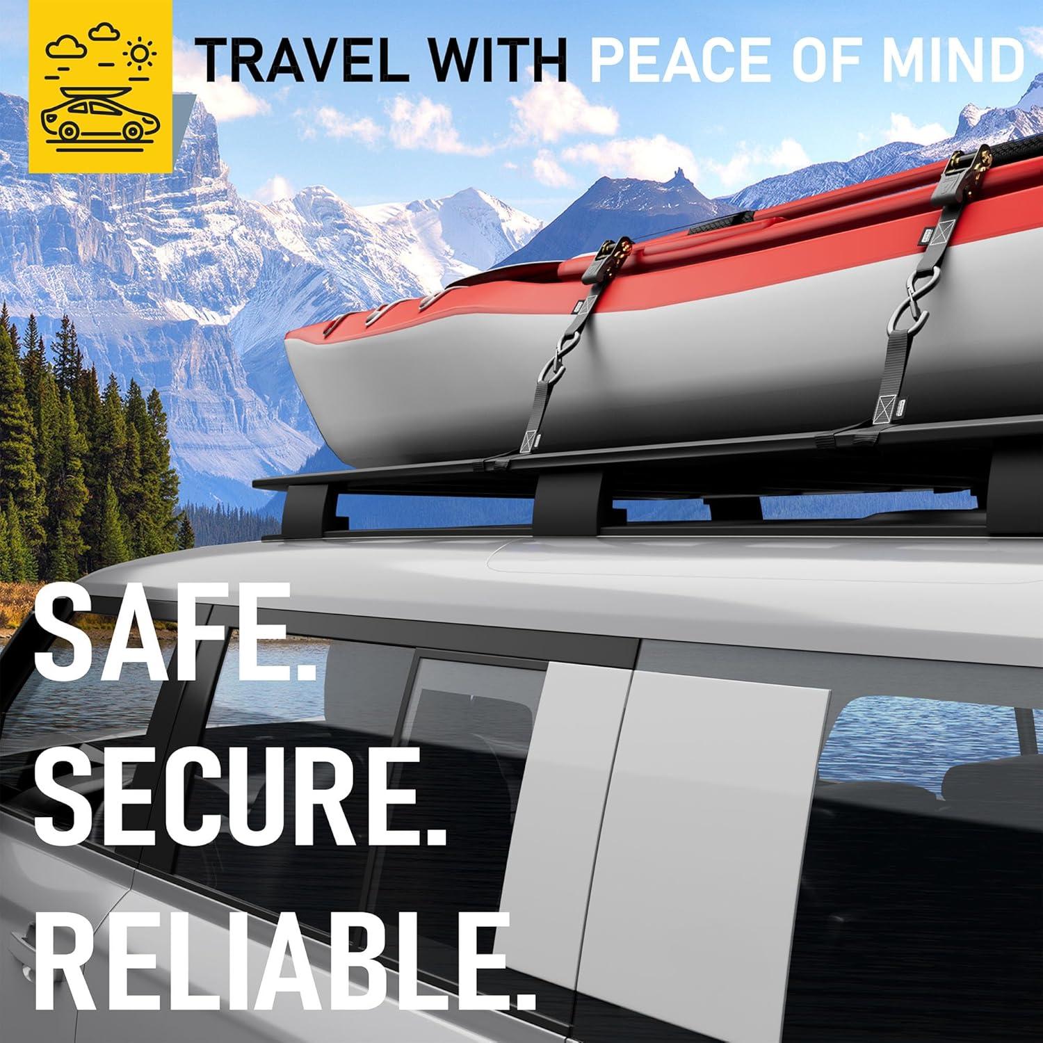 Correas de Tracción Pesadas AUGO 15 Pies 2200 lb Resistencia