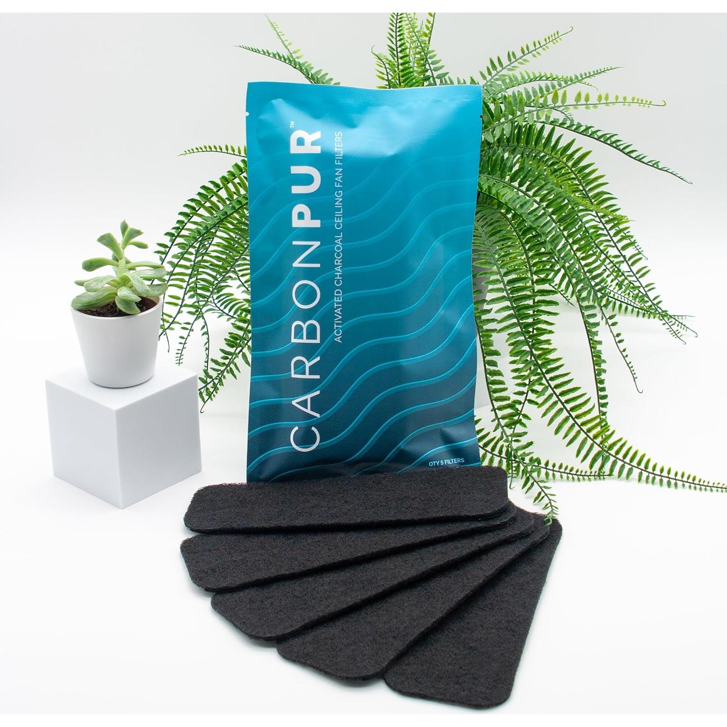 Filtros de Ventilador de Techo CarbonPur - Paquete de 5, Eficiencia Alta