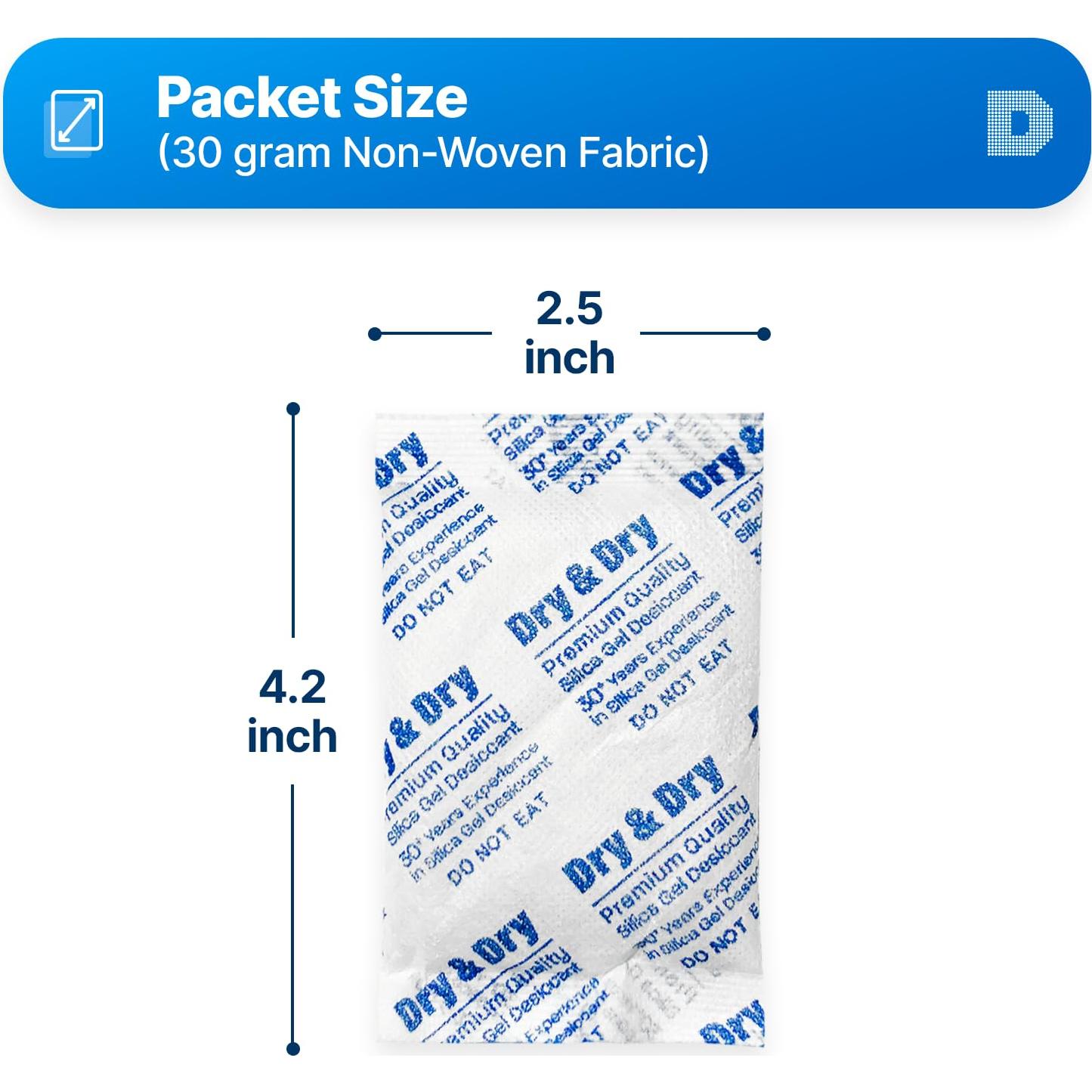 Paquete de Gel de Sílice Dry & Dry 30g - 600 Unidades