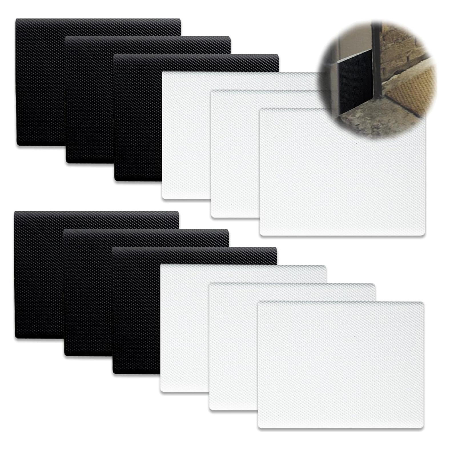 12 Sellos de Esquina Autoadhesivos Naturahand para Puertas