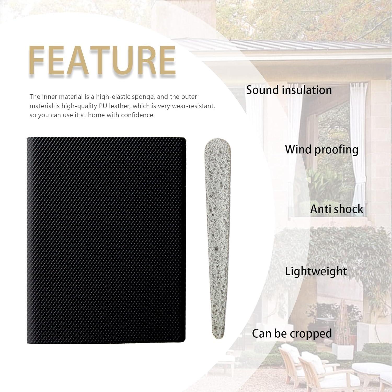 12 Sellos de Esquina Autoadhesivos Naturahand para Puertas