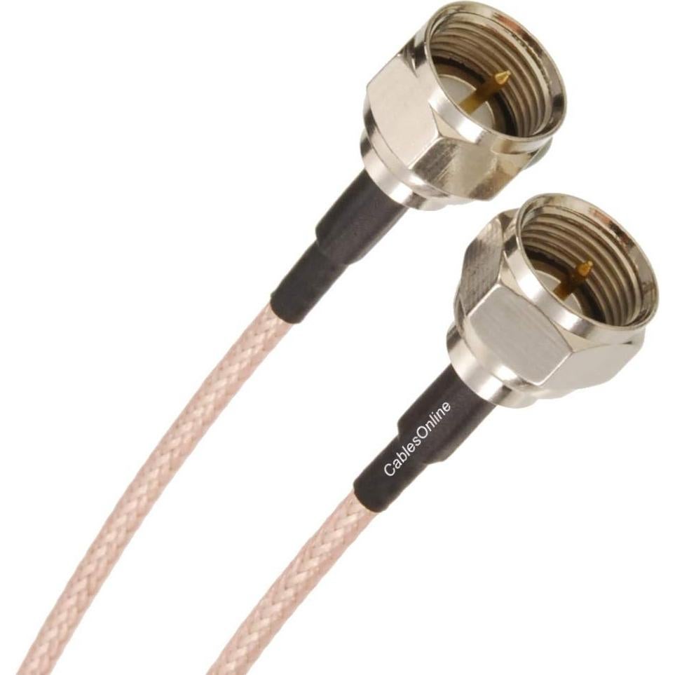 Cable Coaxial Slim CablesOnline RG179 75 Ohm 15.24 cm F-Type