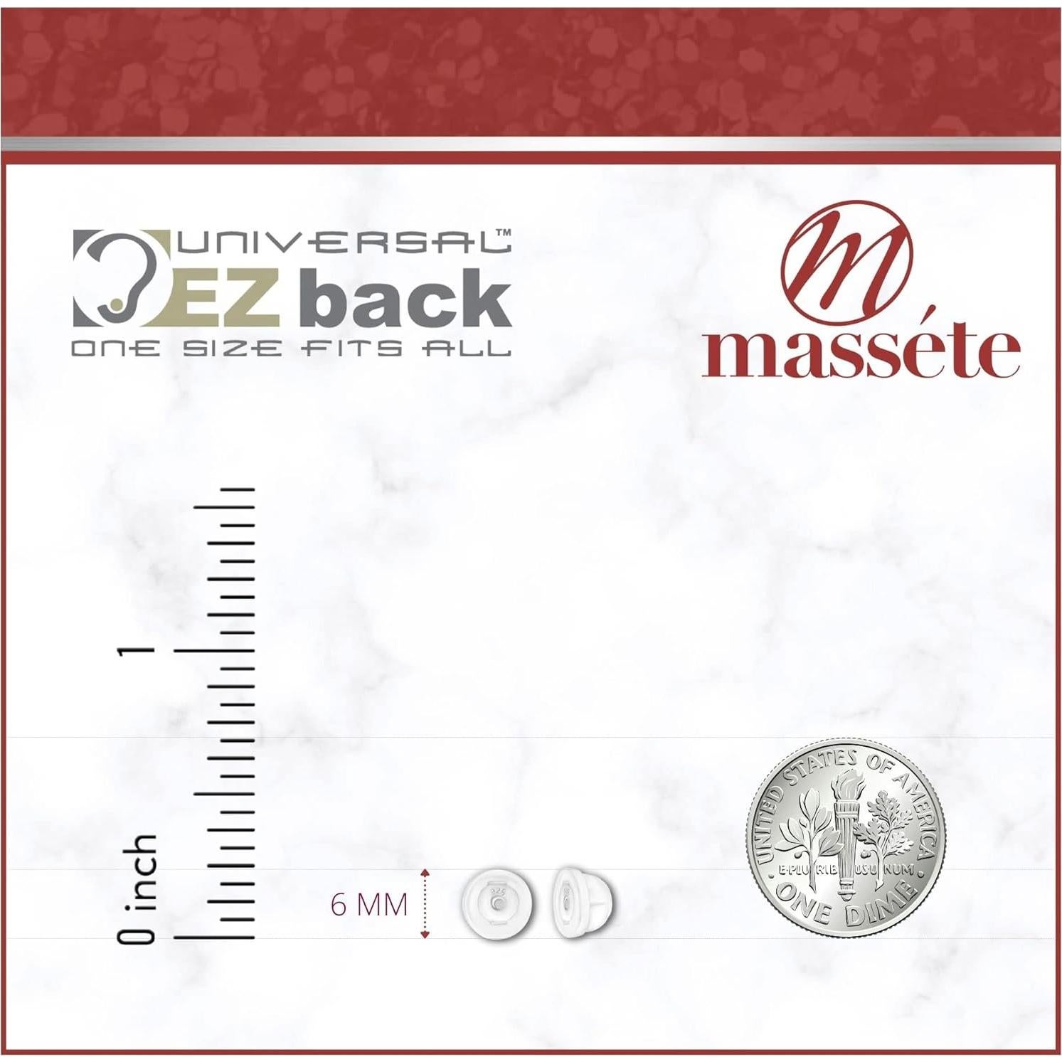 Soportes para Pendientes Universal EZback de Silicona - 1 Par