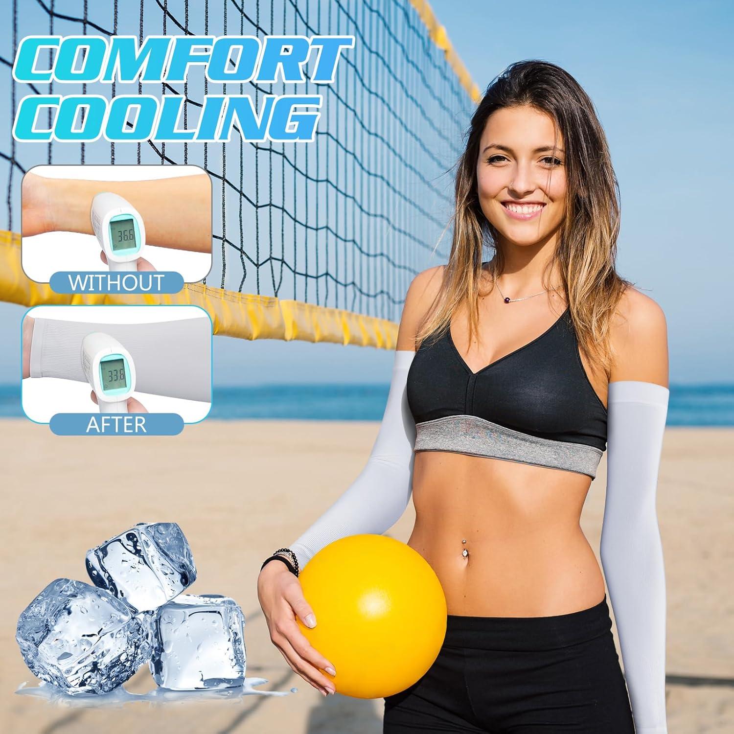 Mangas de Protección Solar UV Finvizo - Talla Única, 8 Colores