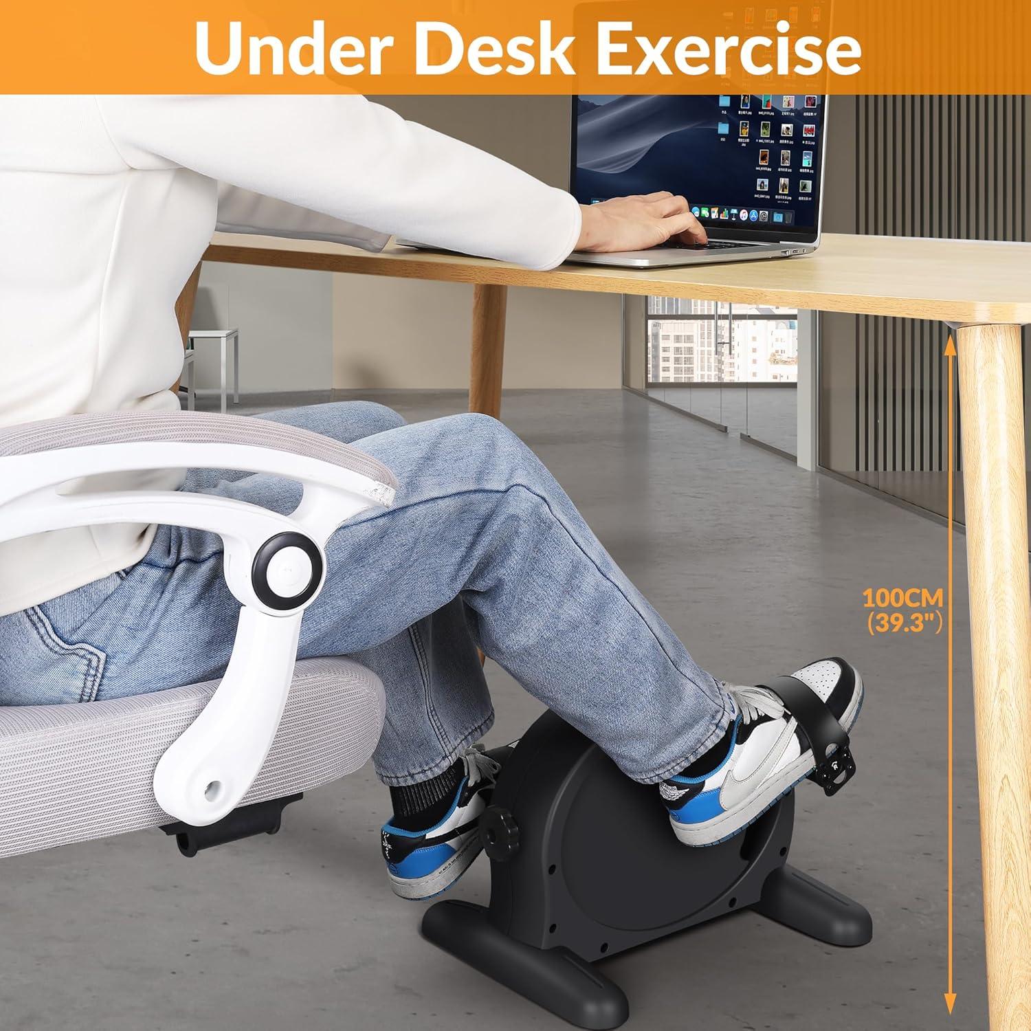 Bicicleta de Ejercicio RYGEO MC04 Compacta con Monitor LCD