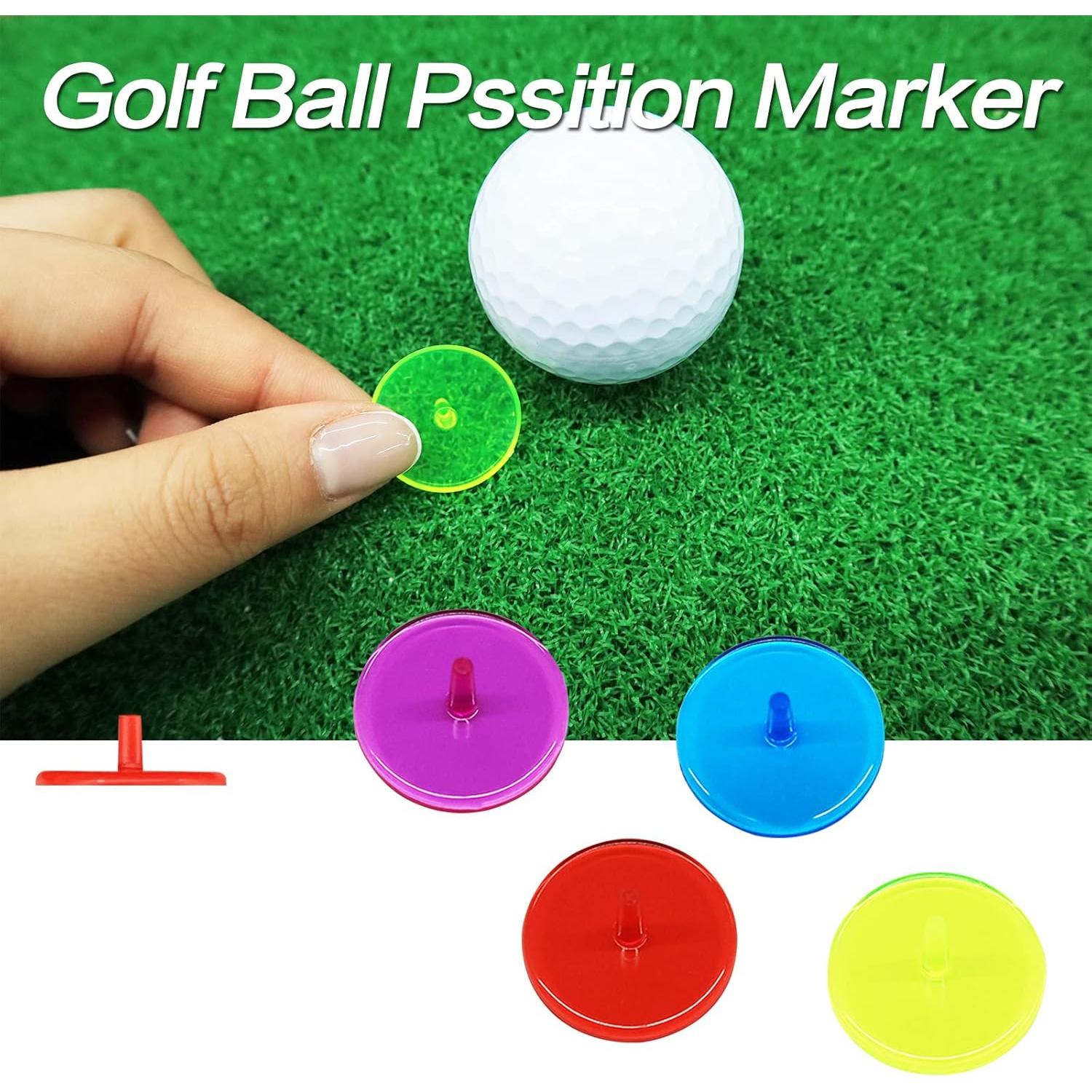 Marcadores de Pelotas de Golf VEASAERS 50 Pcs Multicolor 25mm