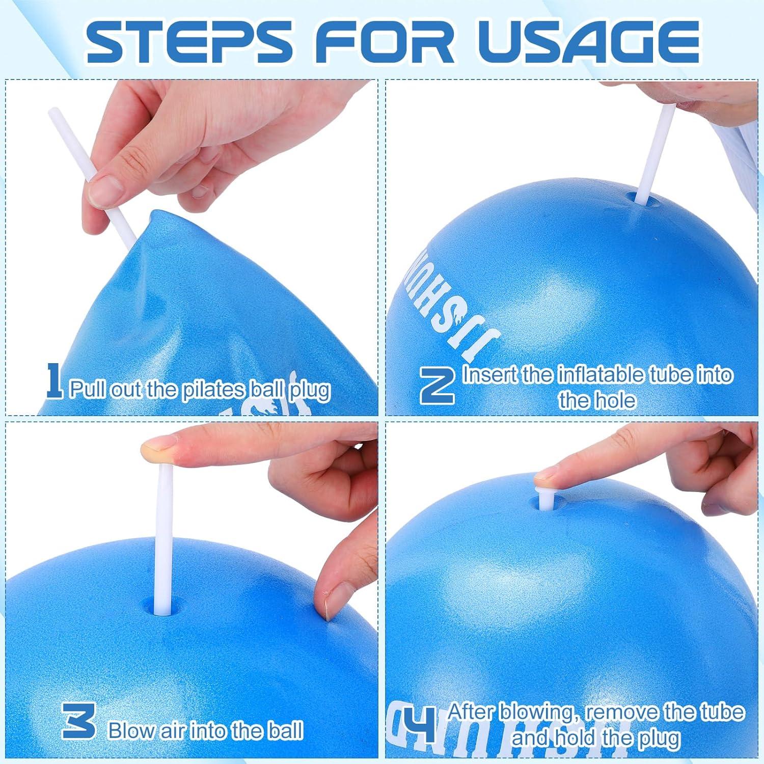 Pelota de Ejercicio Inflable jjshund 25cm PVC Azul