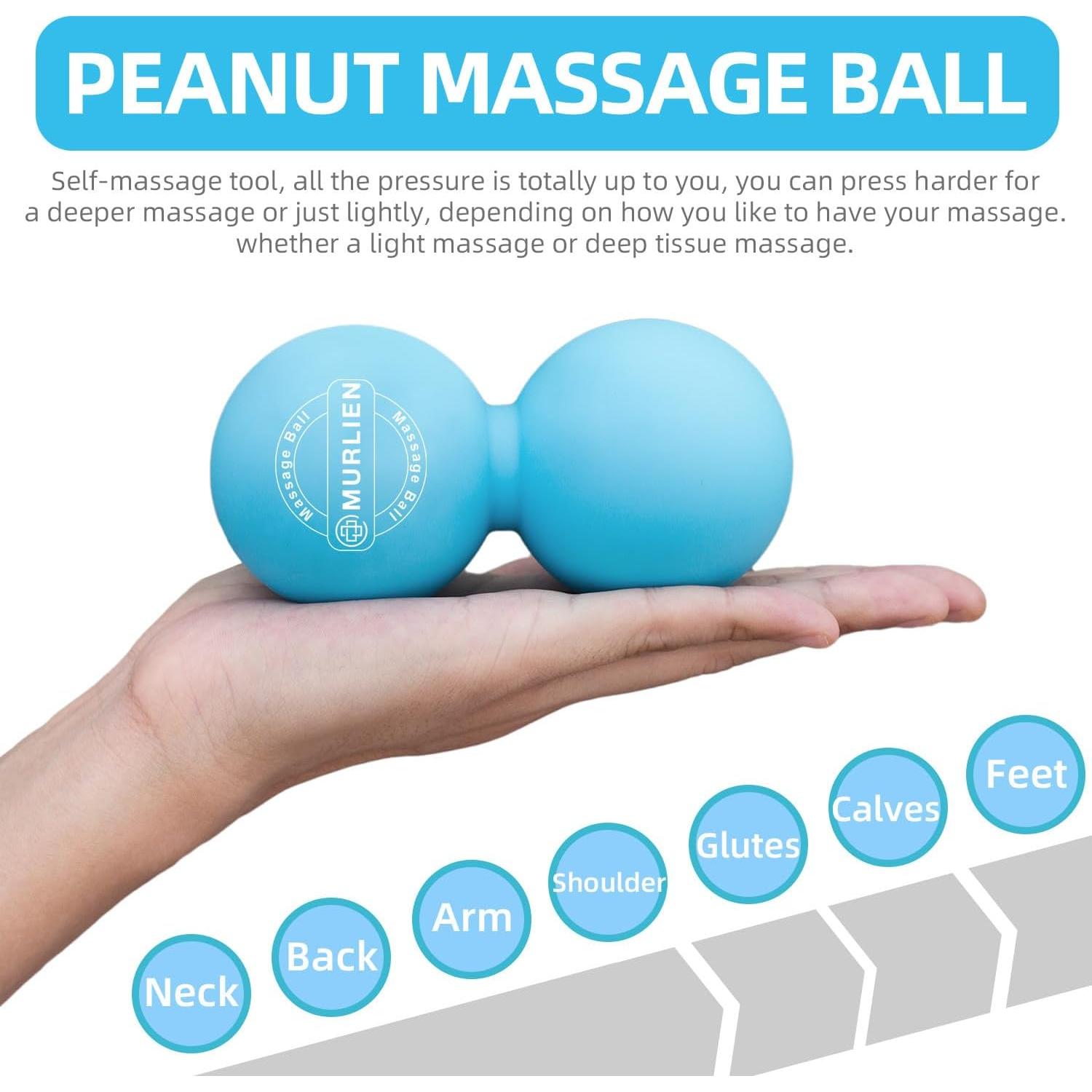 Pelota de Masaje Doble MURLIEN para Liberación Miofascial - Azul