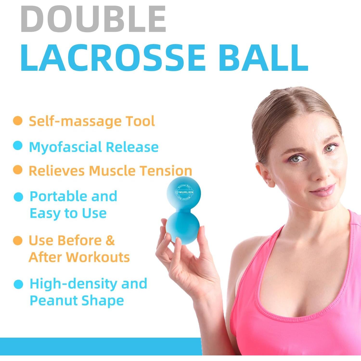 Pelota de Masaje Doble MURLIEN para Liberación Miofascial - Azul