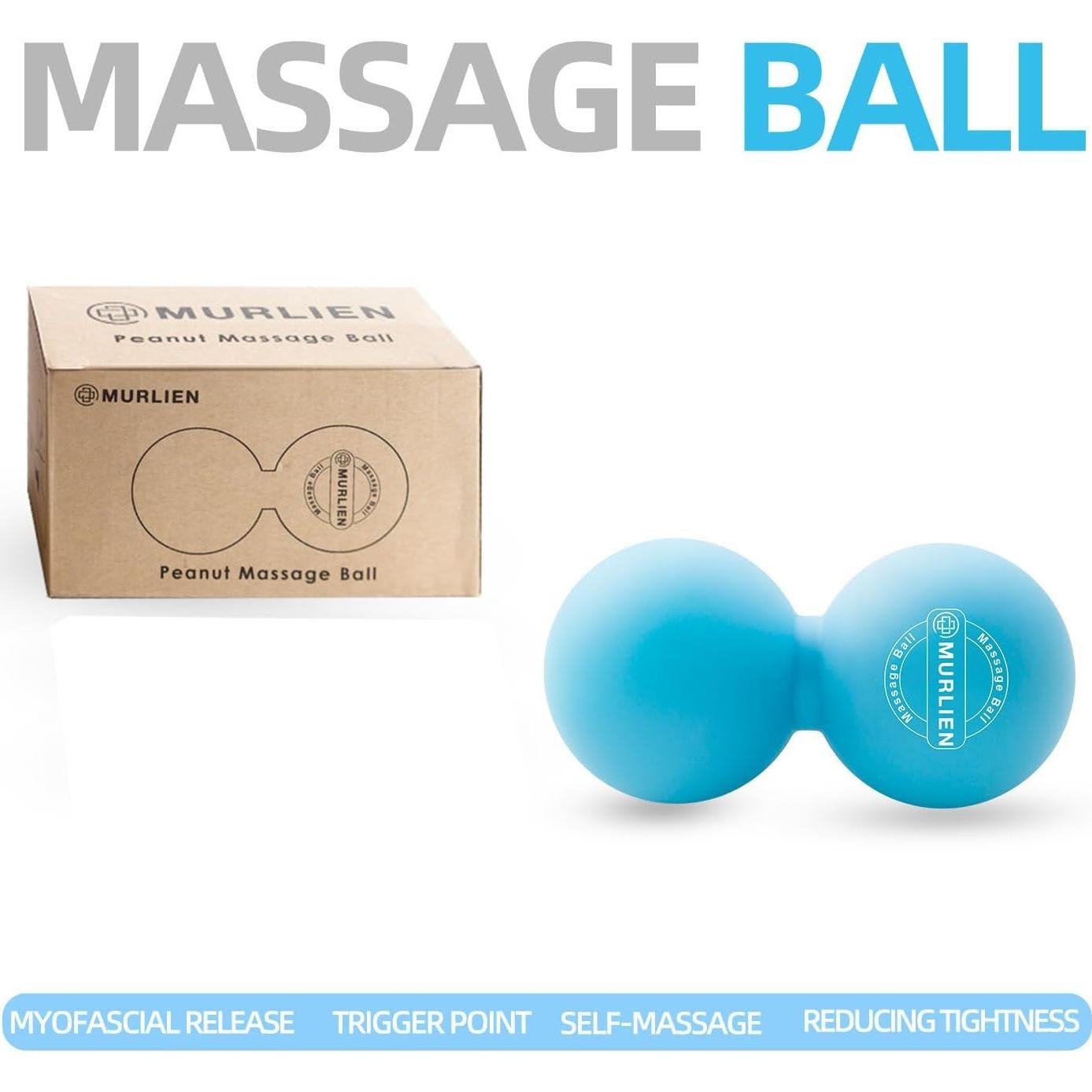 Pelota de Masaje Doble MURLIEN para Liberación Miofascial - Azul