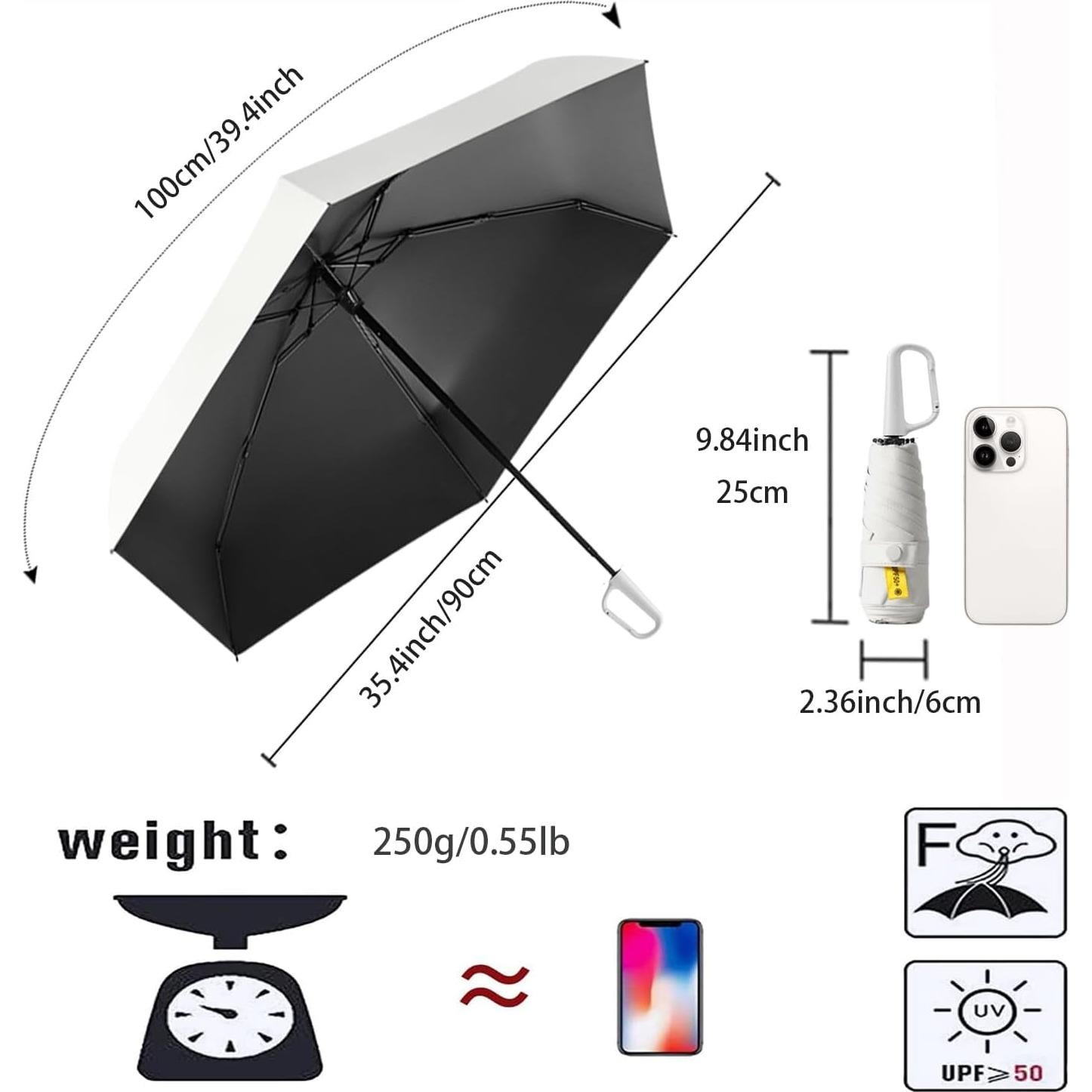 Paraguas Plegable Mini Travel Bifrost Erised UV 50+ 25cm