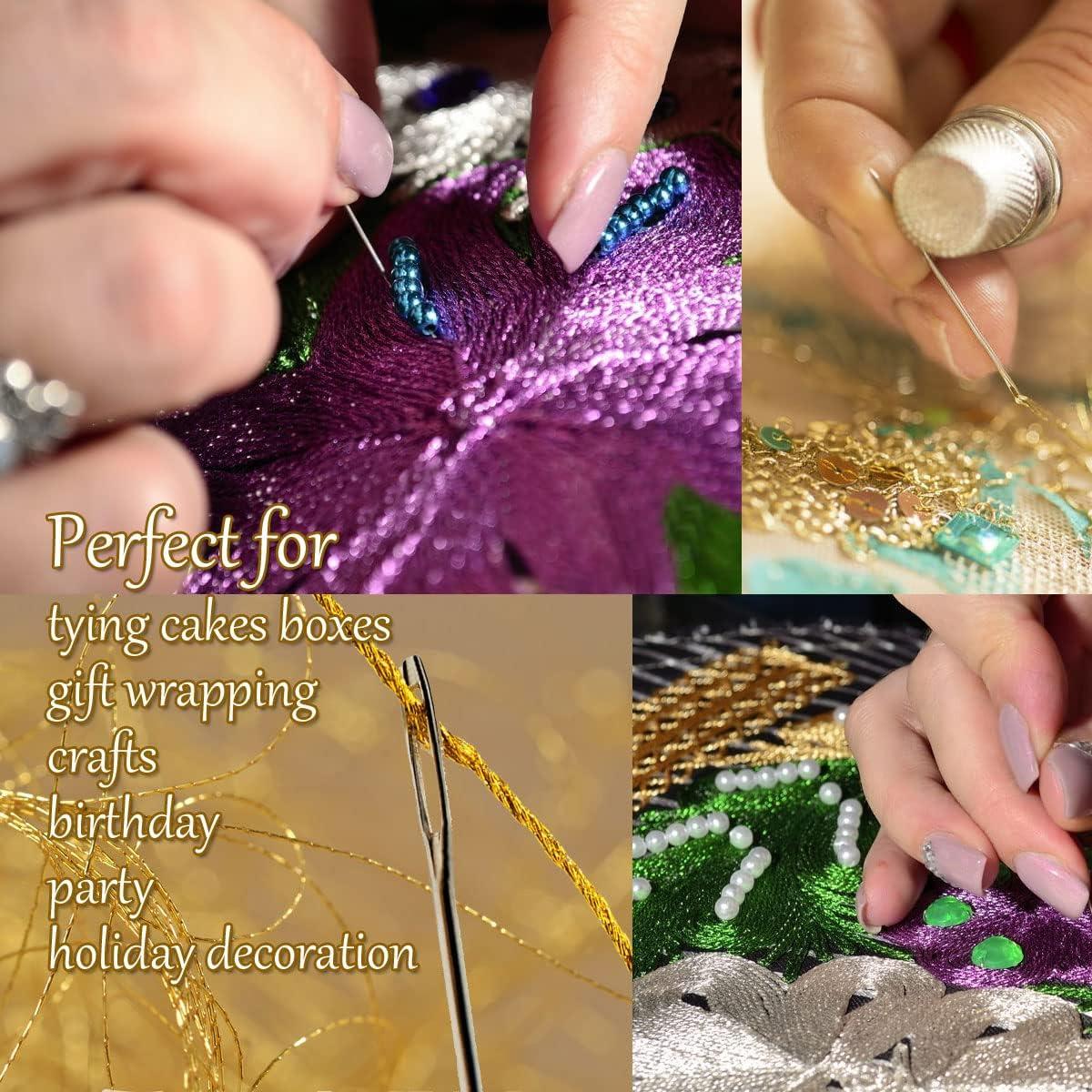 Hilo de Bordado Metálico LE PAON 7 Madejas Azul-Verde