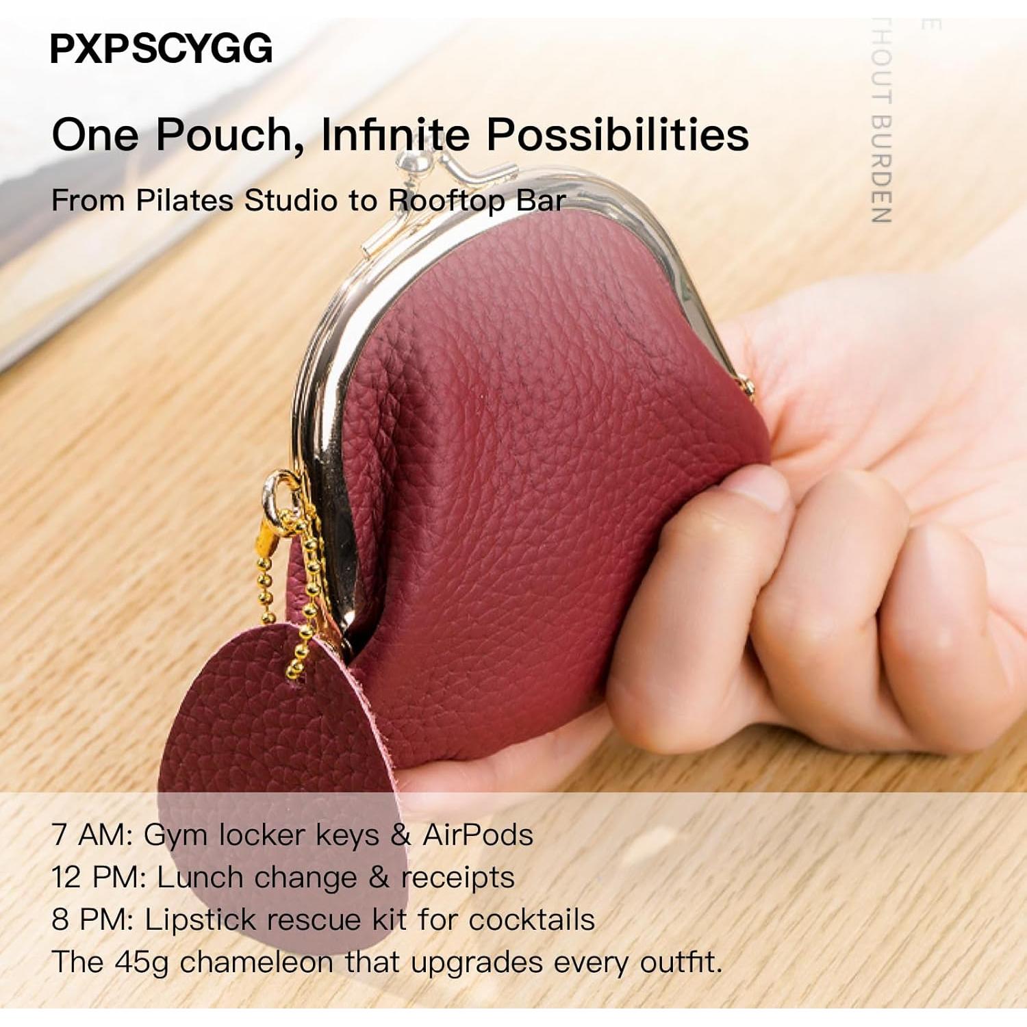 Monedero Pequeño de Cuero PU Vintage para Mujeres - Verde Almendra