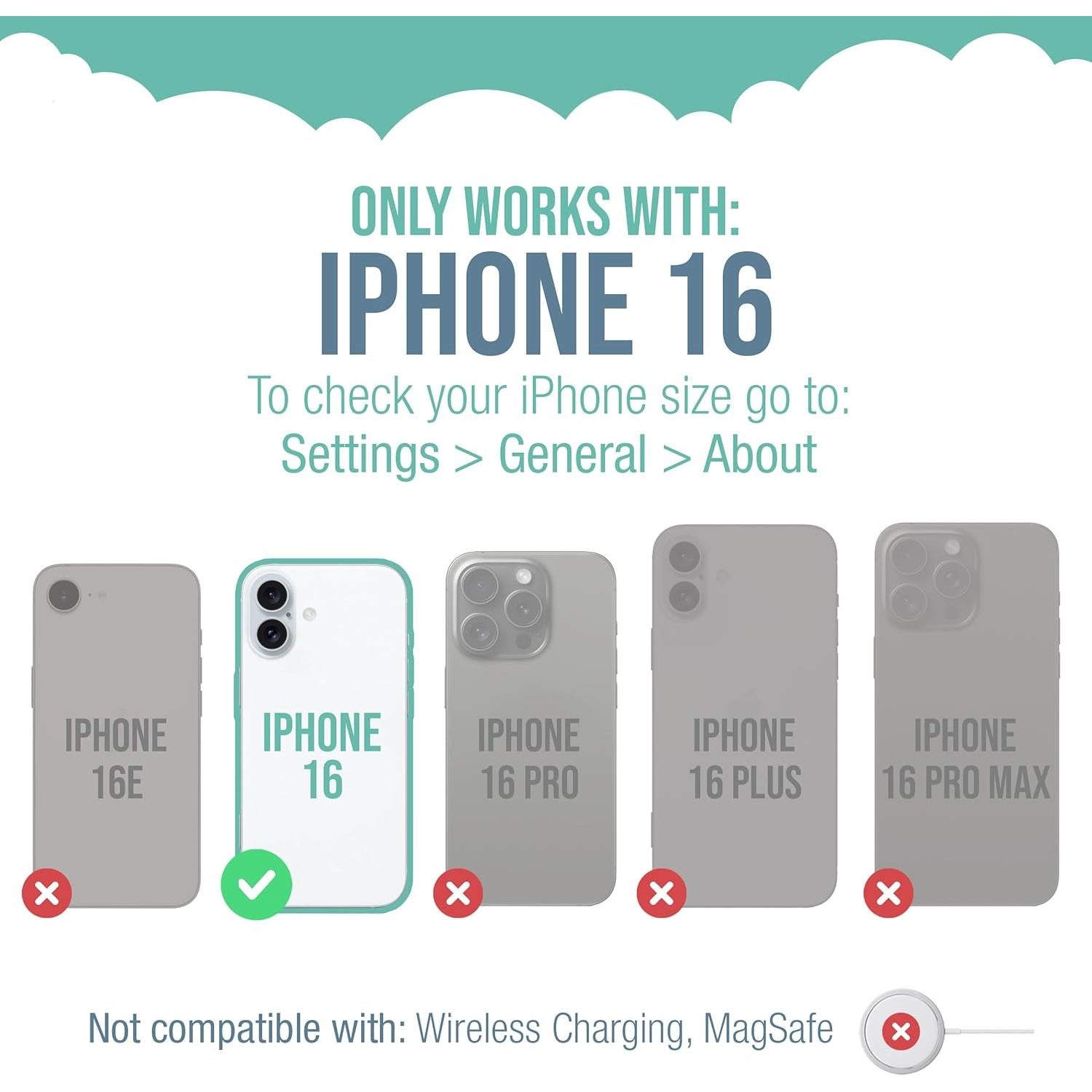 Smartish® iPhone 16 Wallet Case - Wallet Slayer Vol. 1 [Slim + Protective] Credit Card Holder - Drop Tested Hidden Flip Card Slot Cover Compatible with Apple iPhone 16 - Black Tie Affair