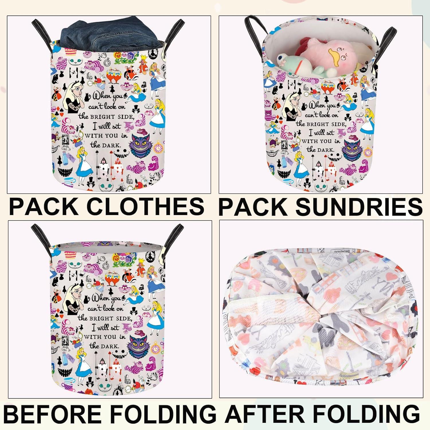 Cesta de Lavandería Plegable JNIAP 50x40 cm Impermeable