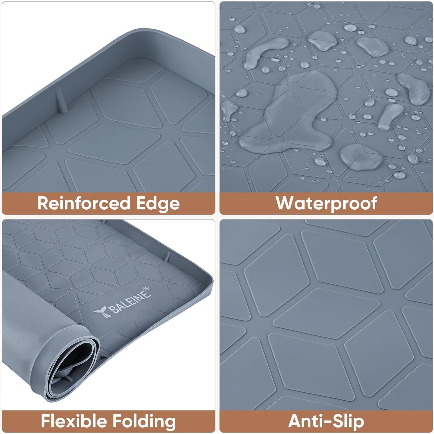 Alfombrilla Bajo Fregadero BALEINE 55.88x71.12cm Silicona Azul