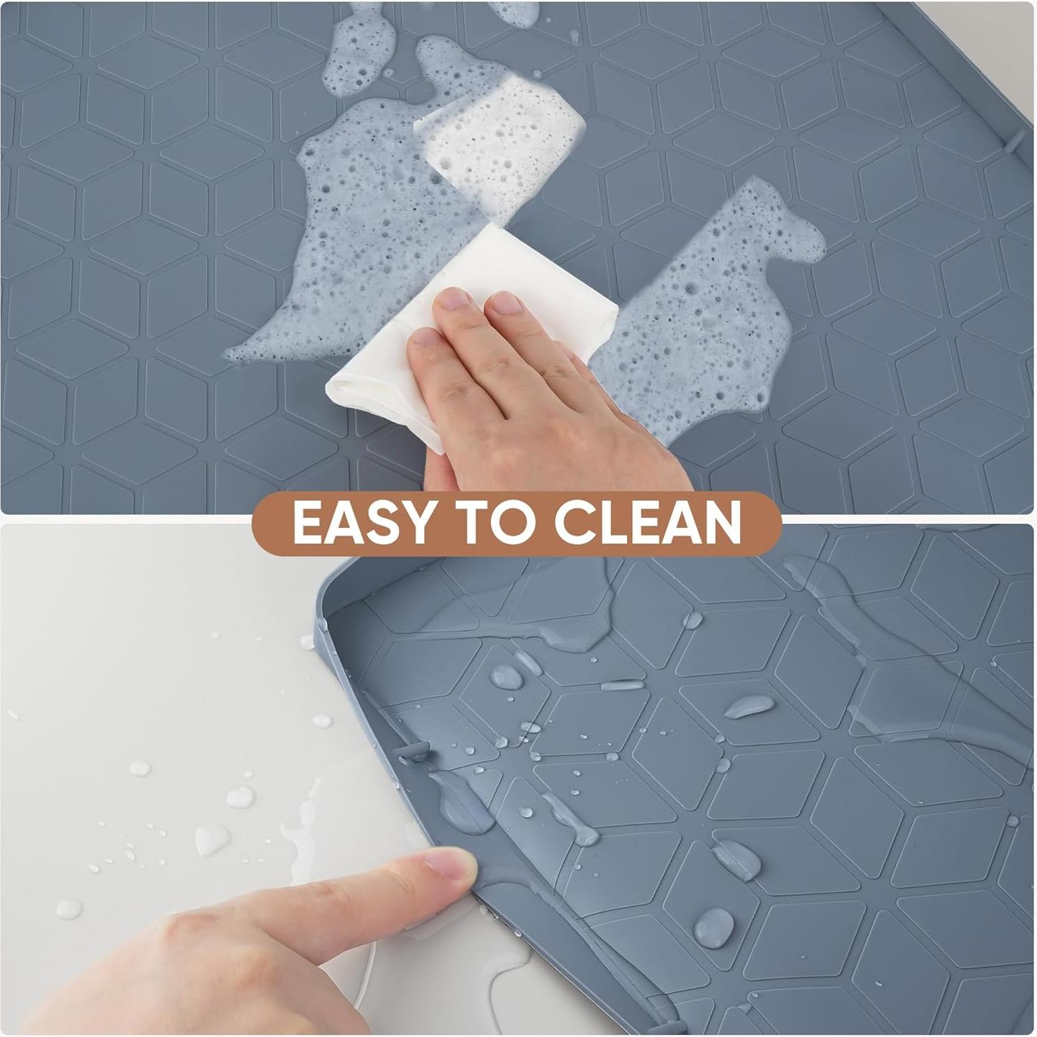 Alfombrilla Bajo Fregadero BALEINE 55.88x71.12cm Silicona Azul