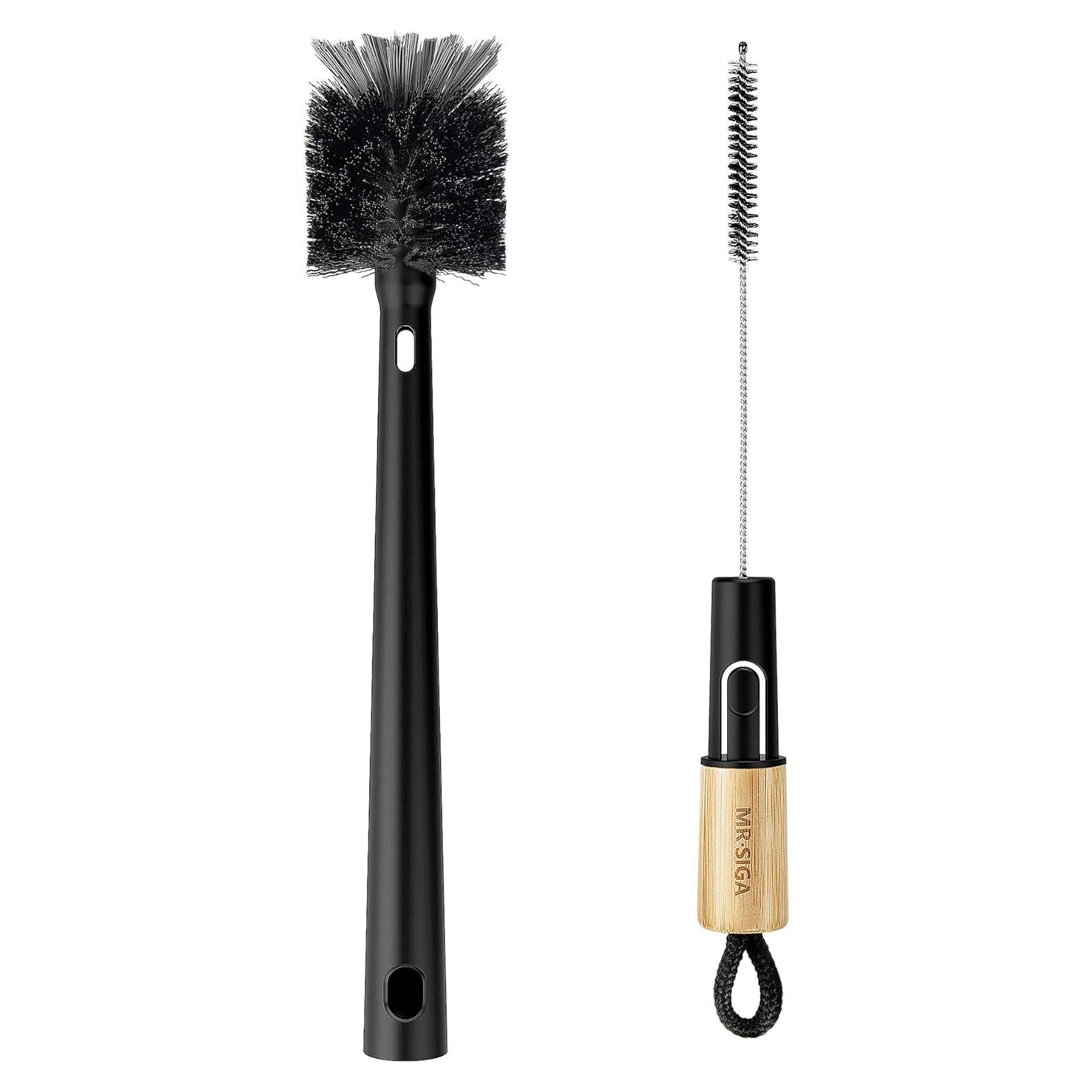 Cepillo Limpiador de Botellas y Pajitas MR.SIGA 2 en 1