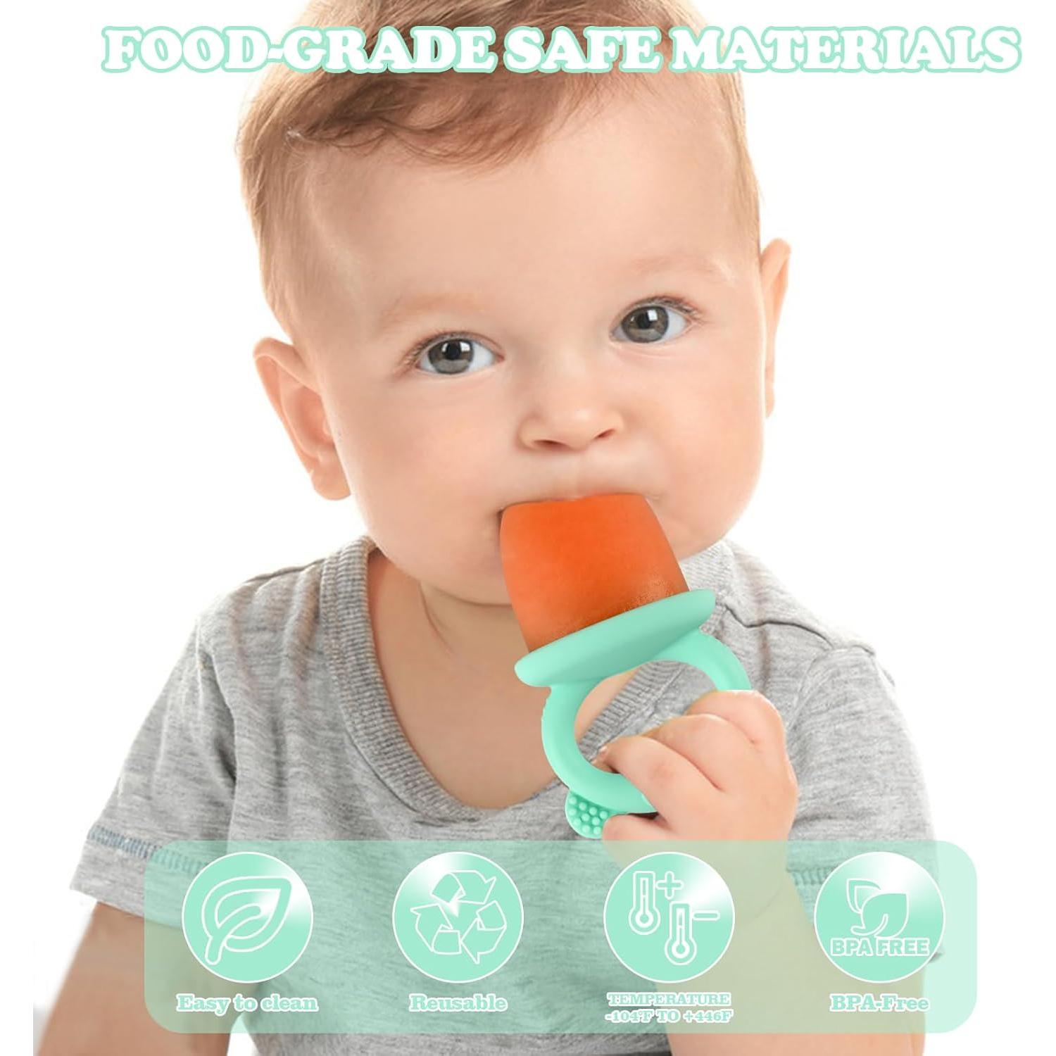 Moldes de Paletas de Silicona HUAKENER 6 Cavidades Verde