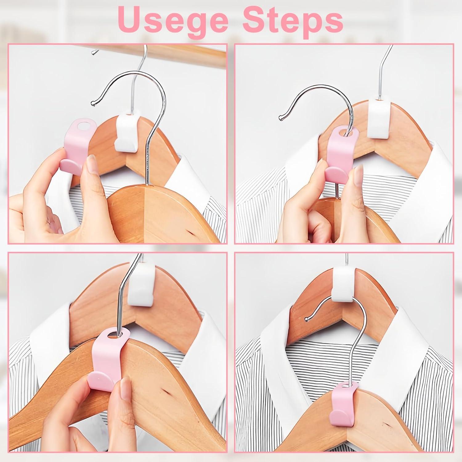 50 Ganchos Conectores Ahorra Espacio PJY - Organizador de Closet