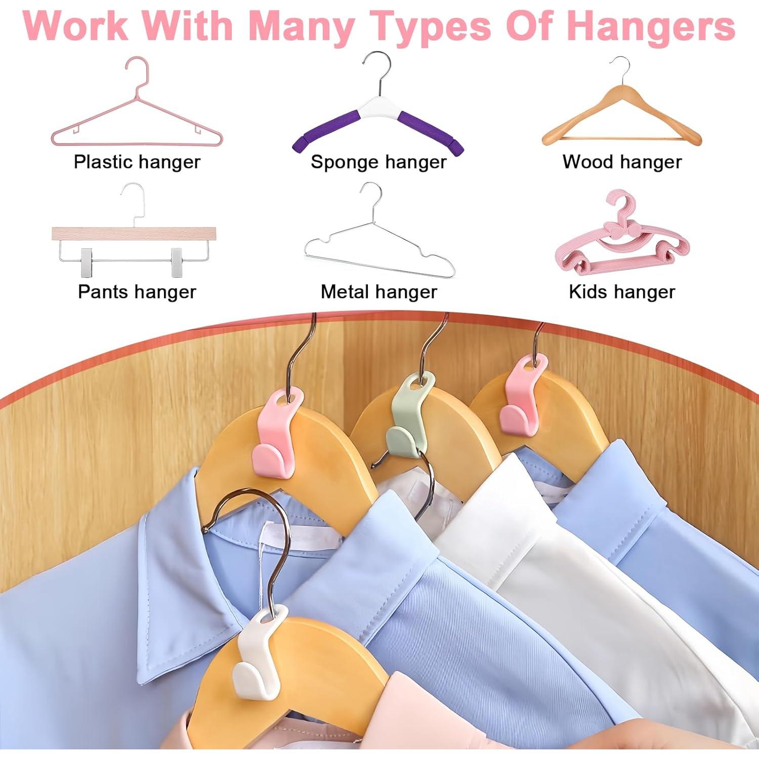 50 Ganchos Conectores Ahorra Espacio PJY - Organizador de Closet