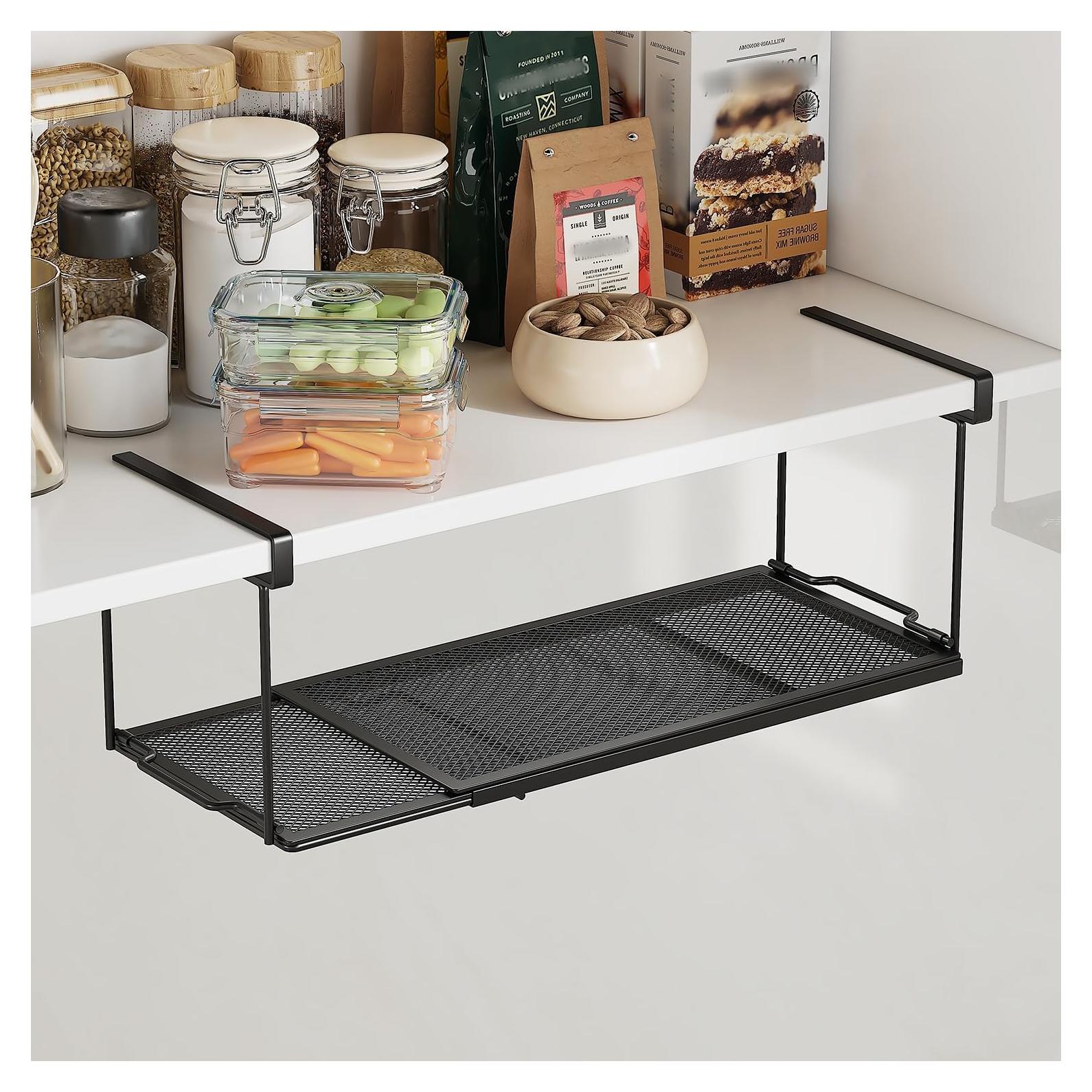 Organizador Expandible Bajo el Gabinete ROLIZOE Negro 68.6x16.5cm