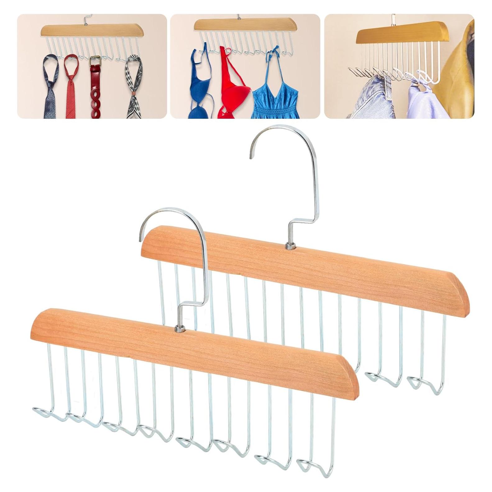 Perchas Antideslizantes x2 xbaiyanr 27.94 cm 360° para Closet