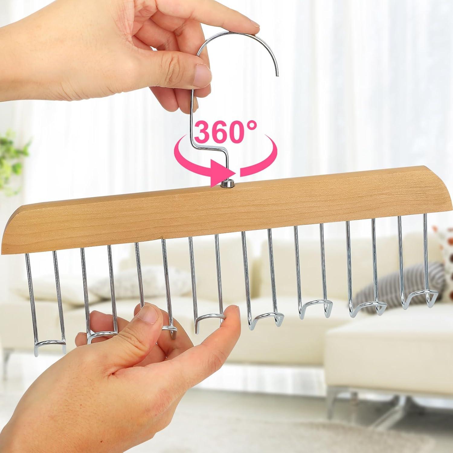 Perchas Antideslizantes x2 xbaiyanr 27.94 cm 360° para Closet