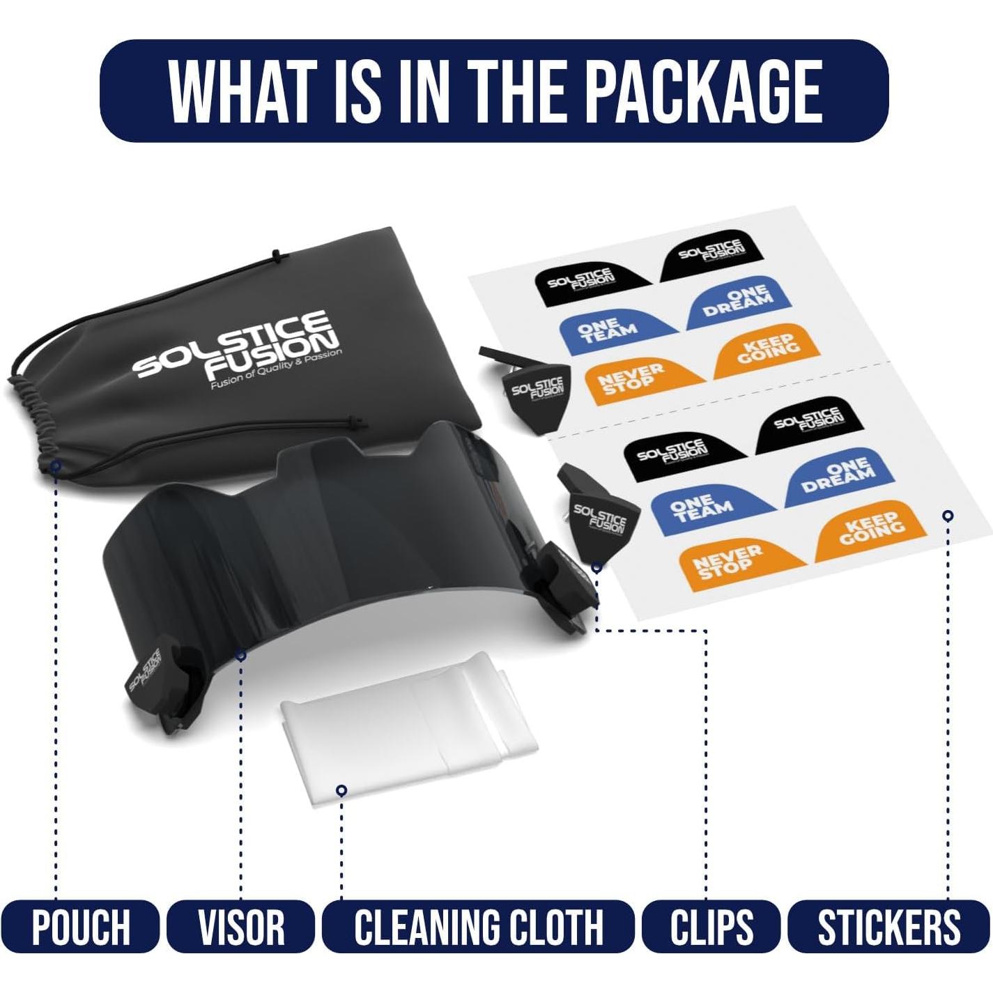 Visera de Fútbol Solstice Fusion FV-111 Antivaho UV Resistente