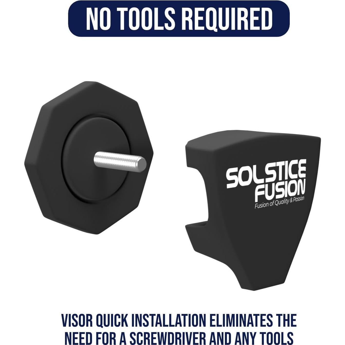 Visera de Fútbol Solstice Fusion FV-111 Antivaho UV Resistente