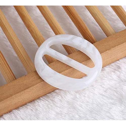 6 Clips de Bufanda de Plástico Ovalados XINGZI - 3cm, 4cm, 5cm