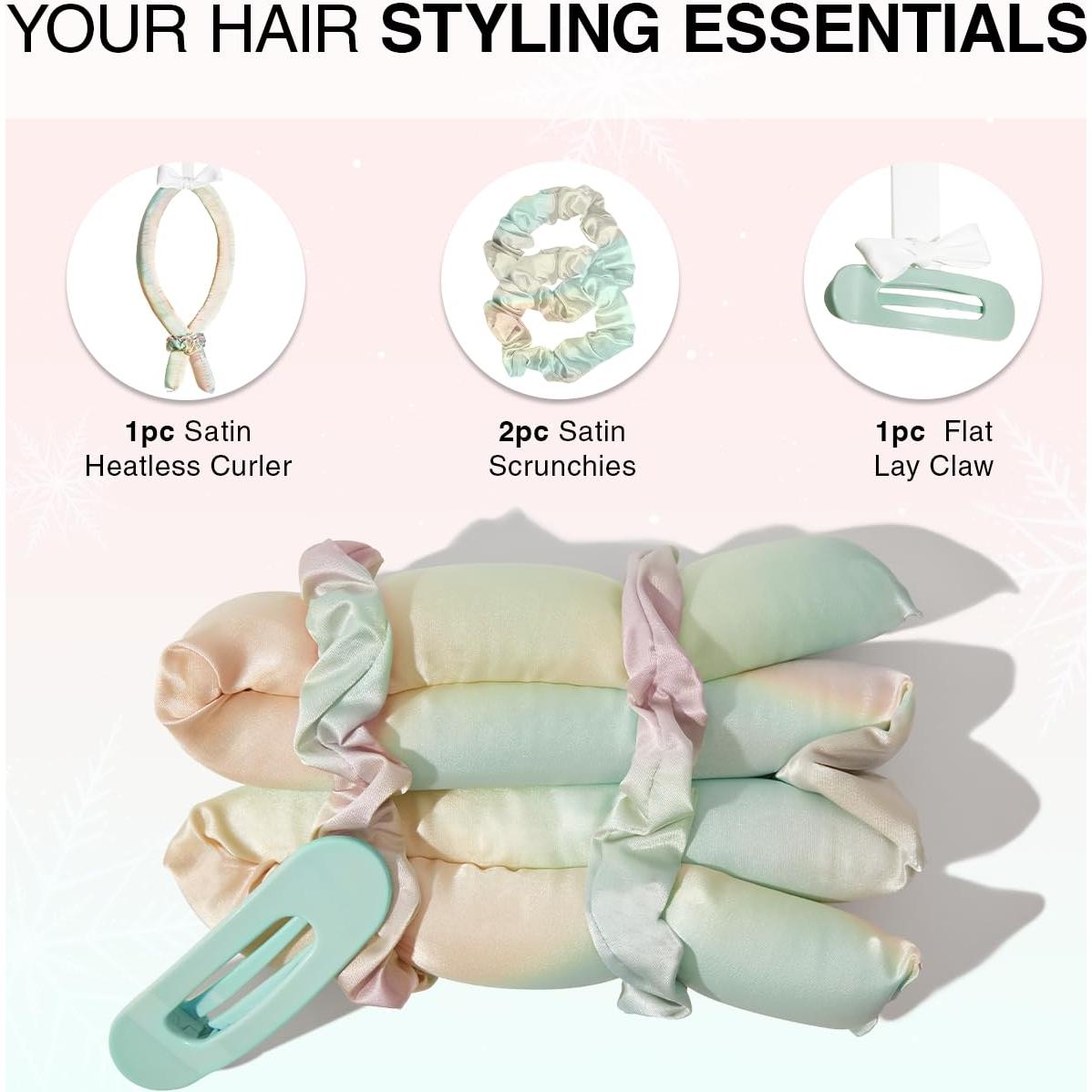 Rizador Sin Calor Kitsch Holiday XL Aura - Set 4 Piezas