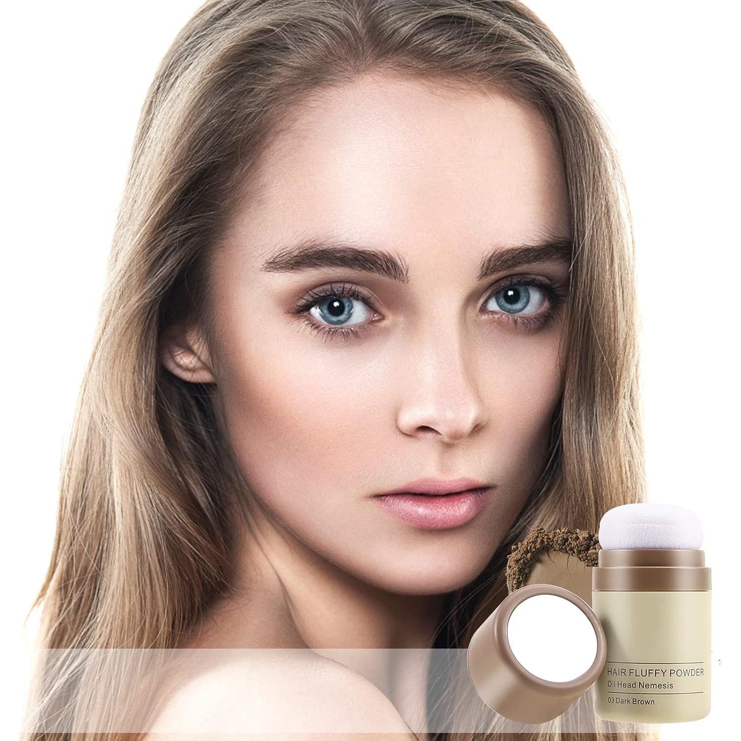 Polvo para Retoque de Raíces Boobeen - Color Marrón, 60g